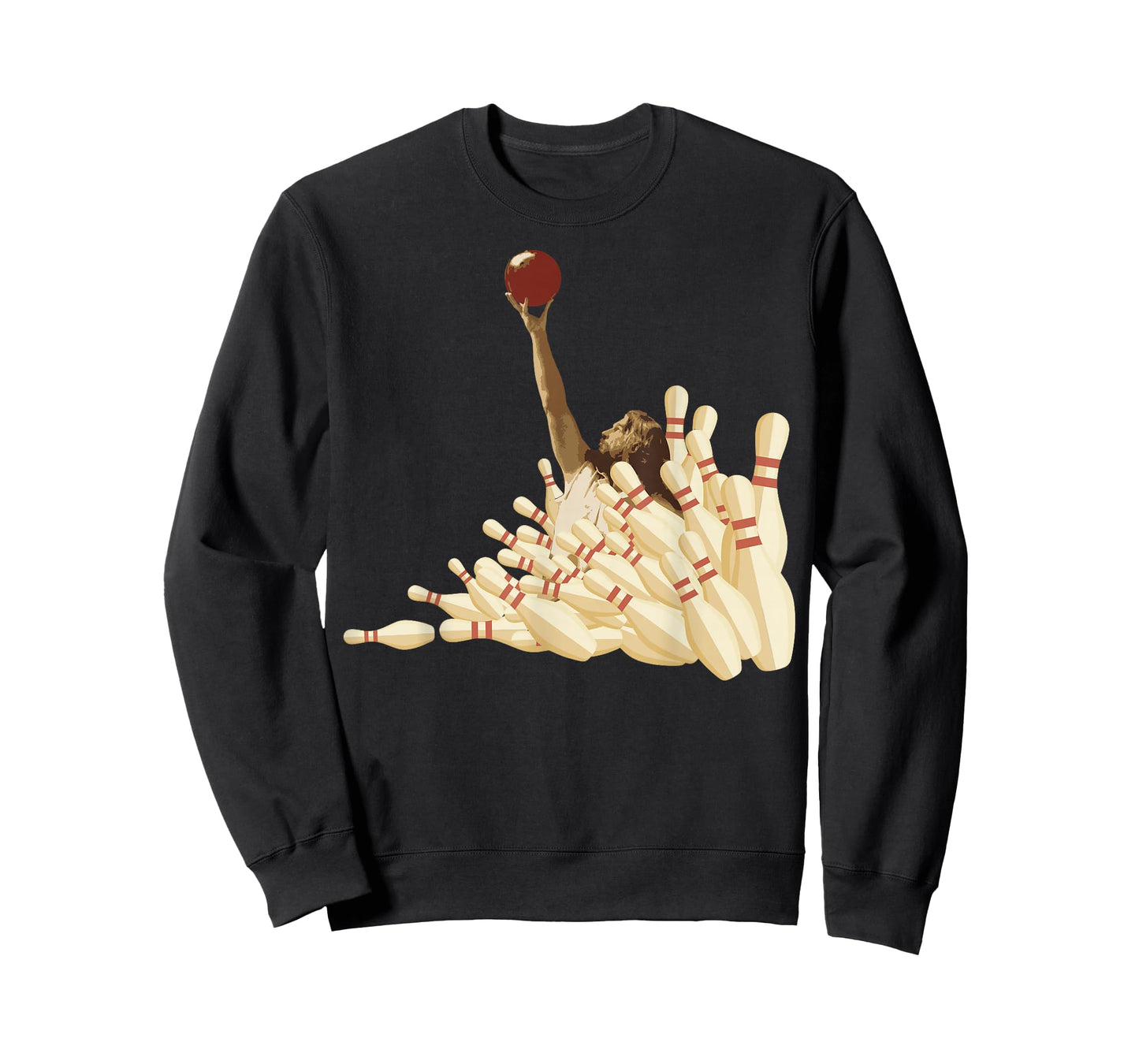 The Big Lebowski Bowling Pins Portrait T-Shirt