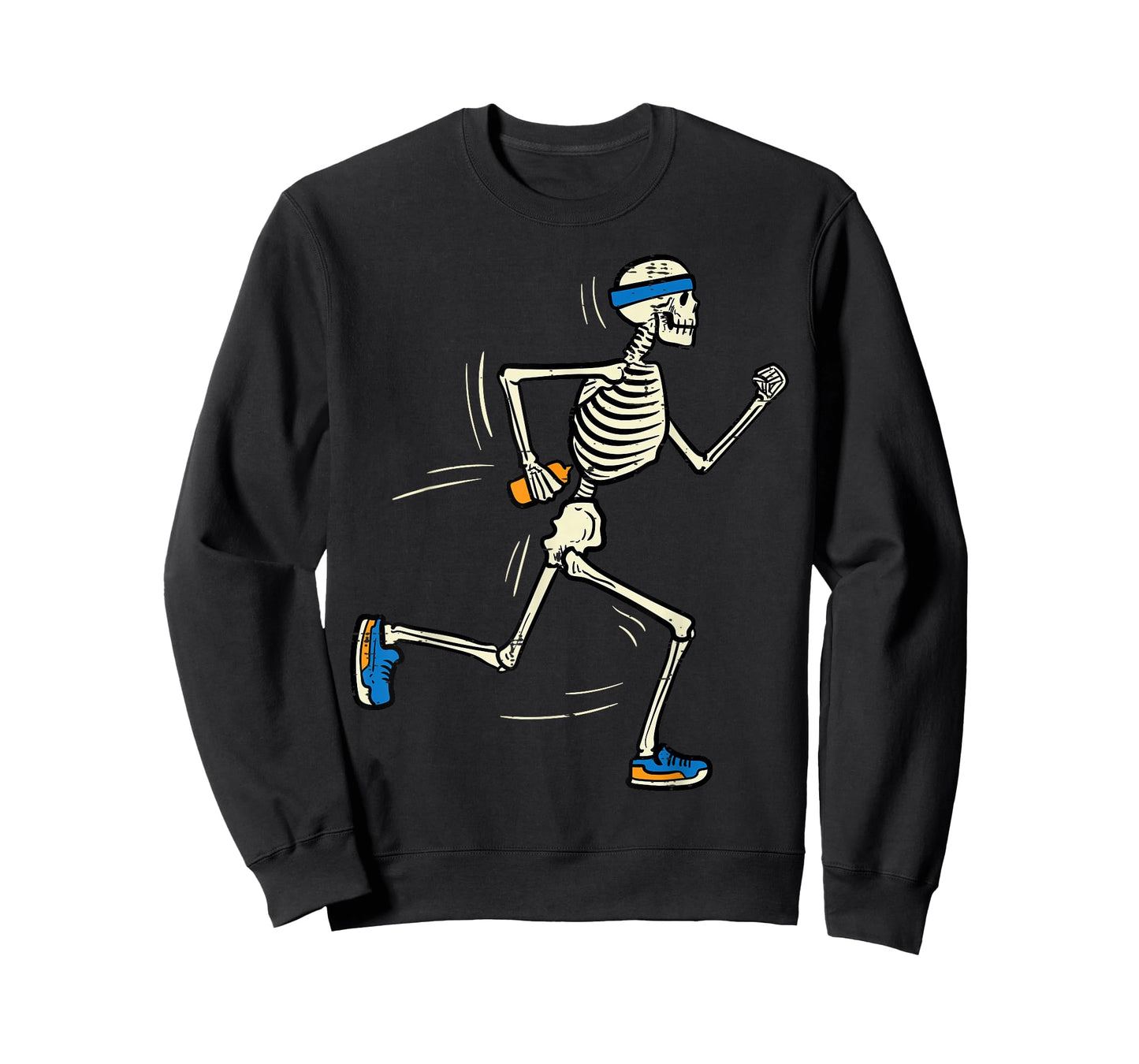 Halloween Skeleton Running Marathon Costume Men Women Kids T-Shirt