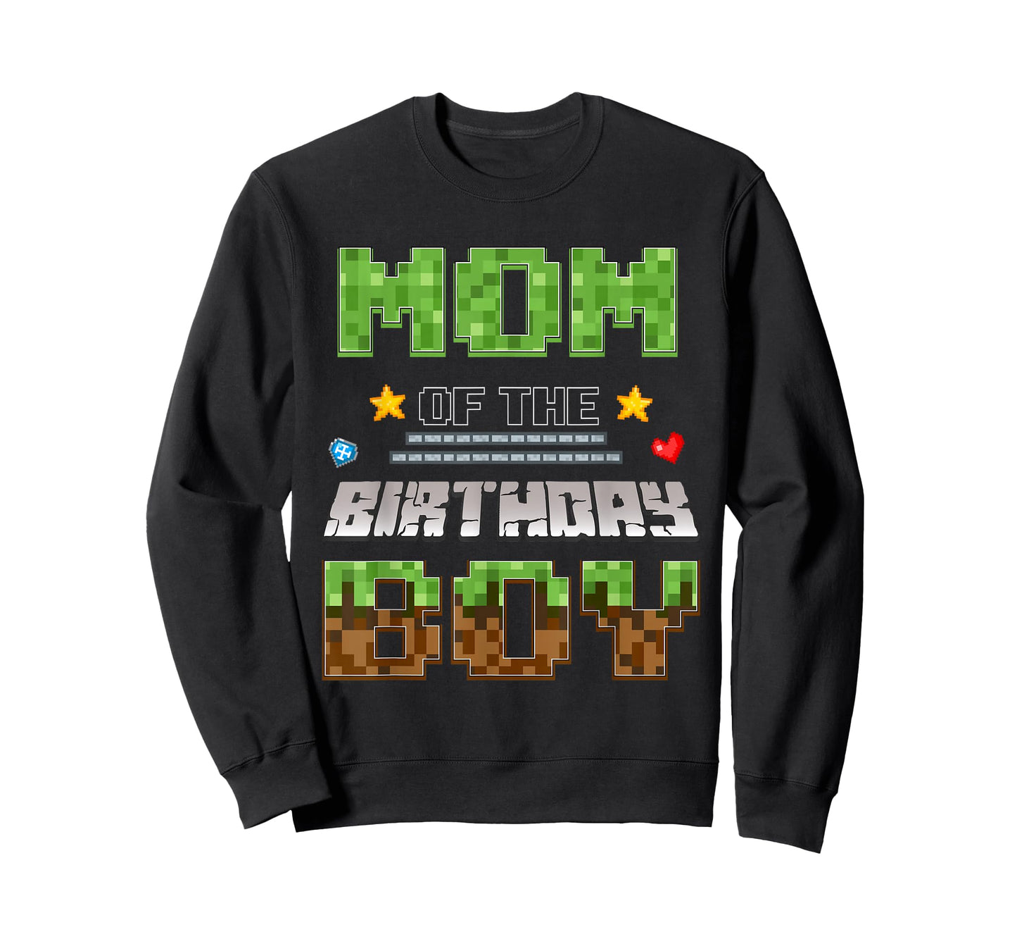 Mom of The Birthday Boy Video Gamer Pixel Birthday Party T-Shirt
