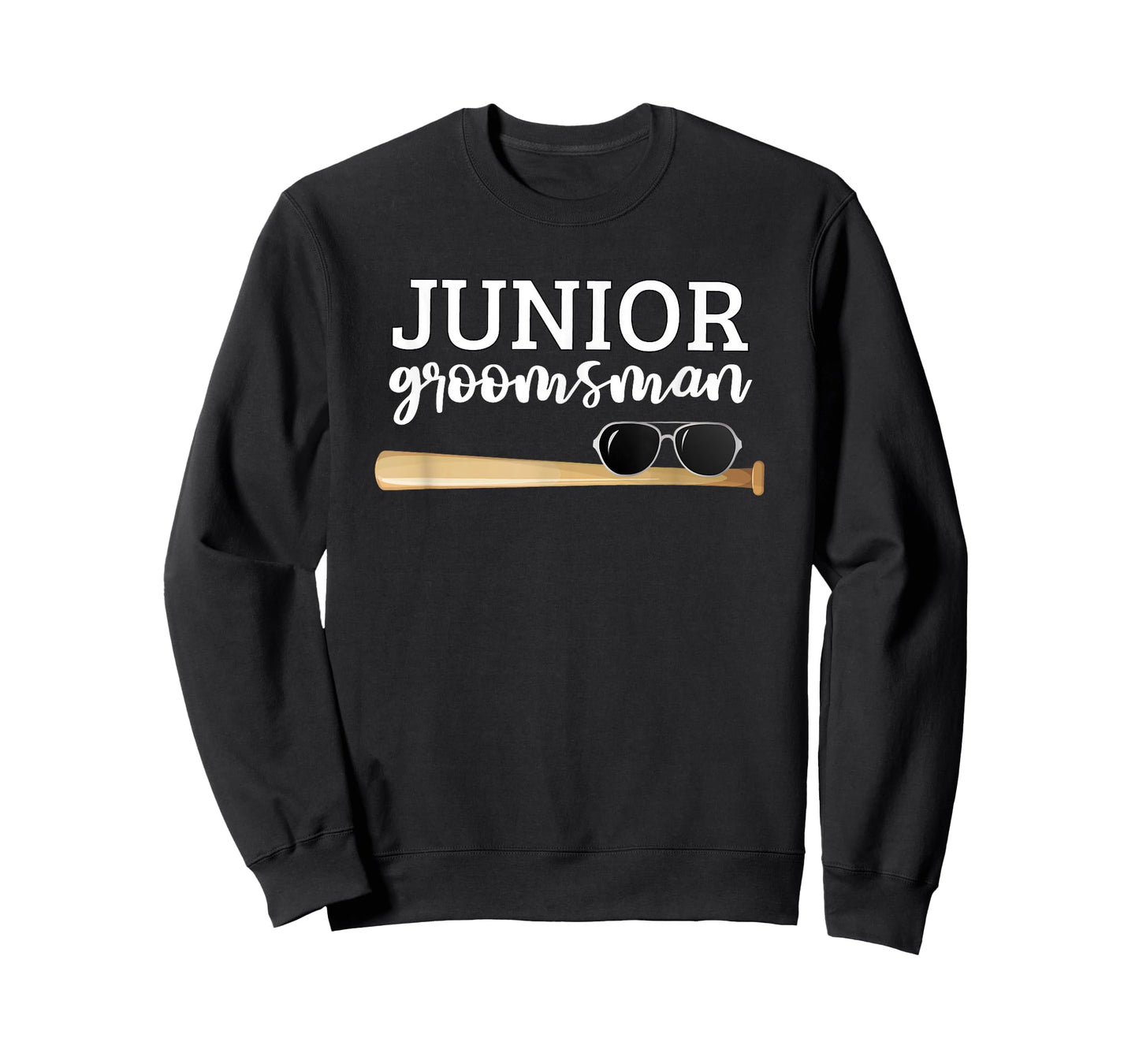 Junior Groomsman Baseball Bat Wedding Party Jr Boys Gift T-Shirt