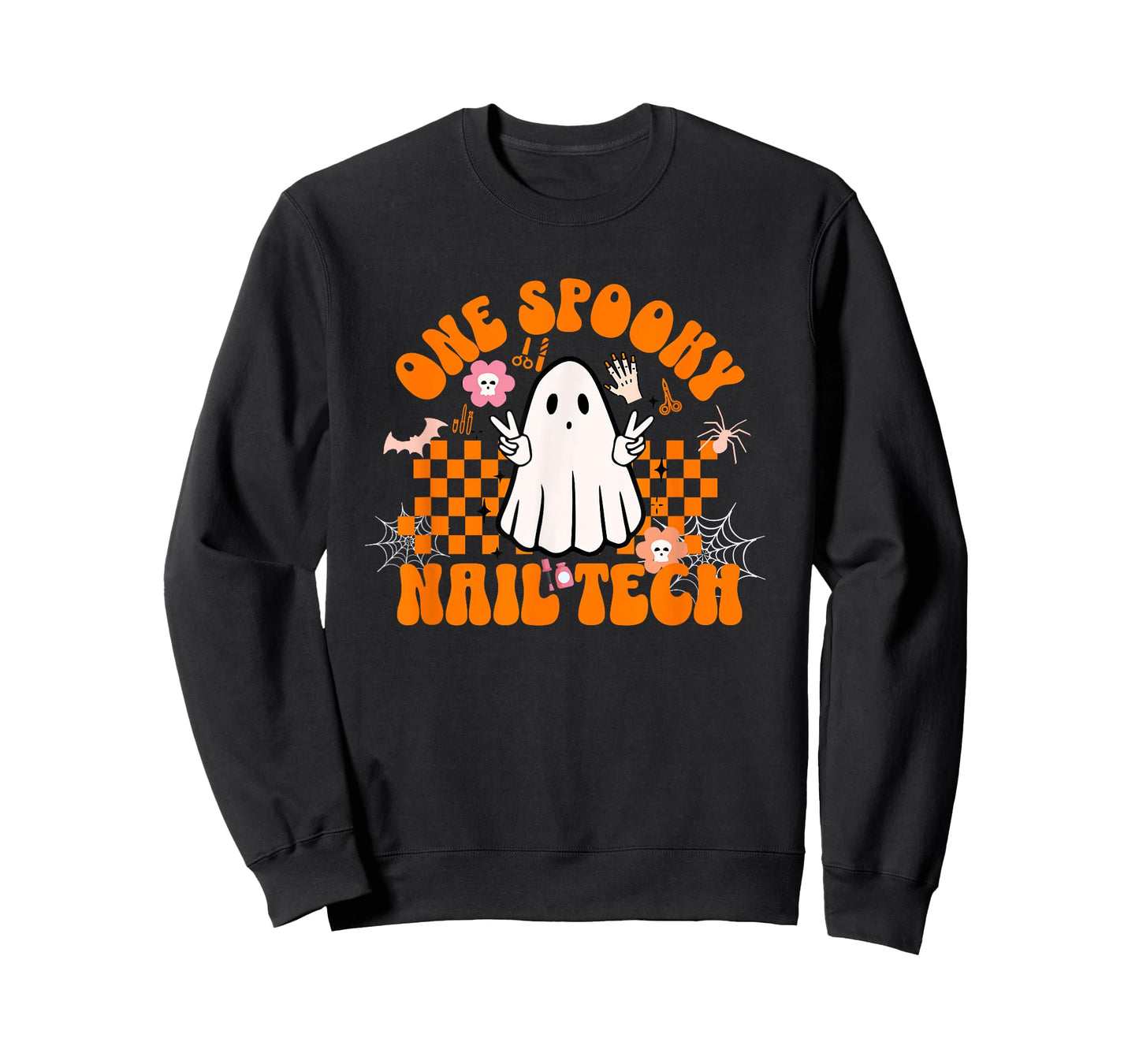 One Spooky Nail Tech Halloween for Nail Technicians Artists T-Shirt