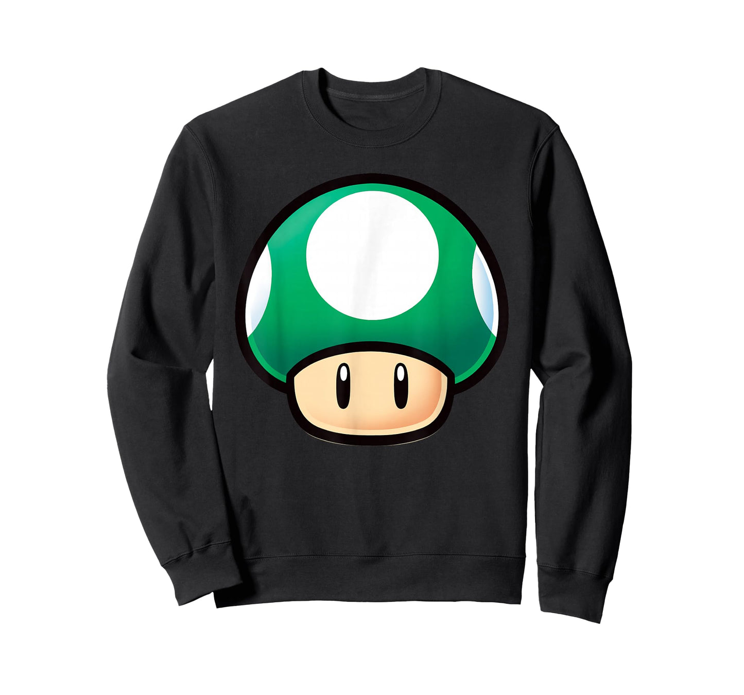 Super Mario Green Mushroom Big Face T-Shirt