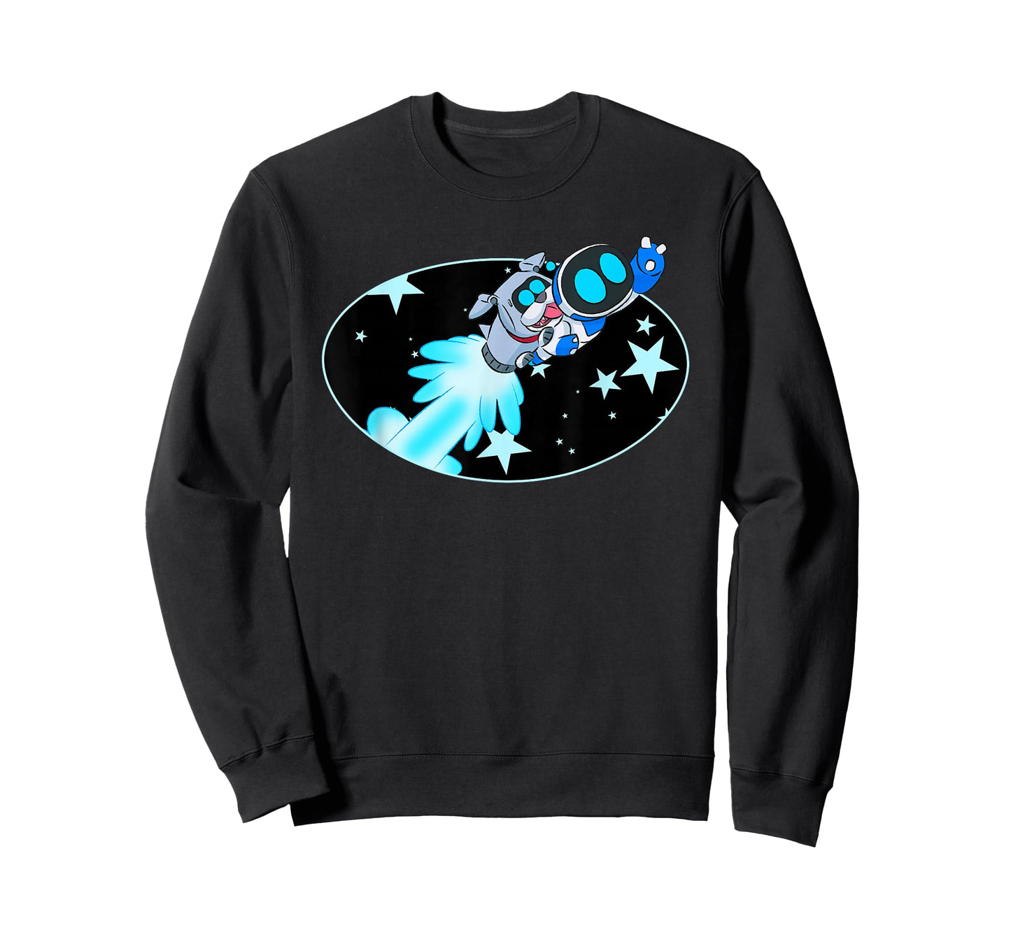 Astro Bot Rescue Mission Rocket Dog Flight Club PlayStation T-Shirt