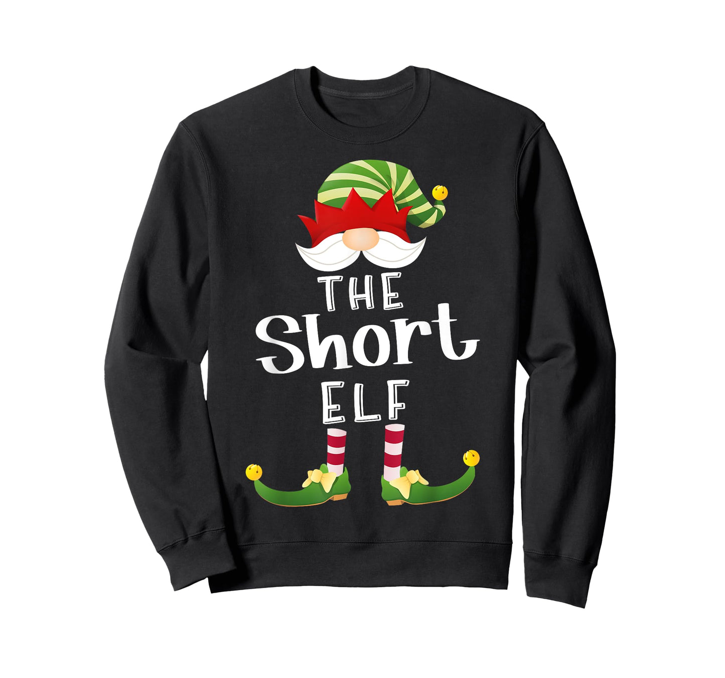 Short Elf Group Christmas Funny Pajama Party T-Shirt