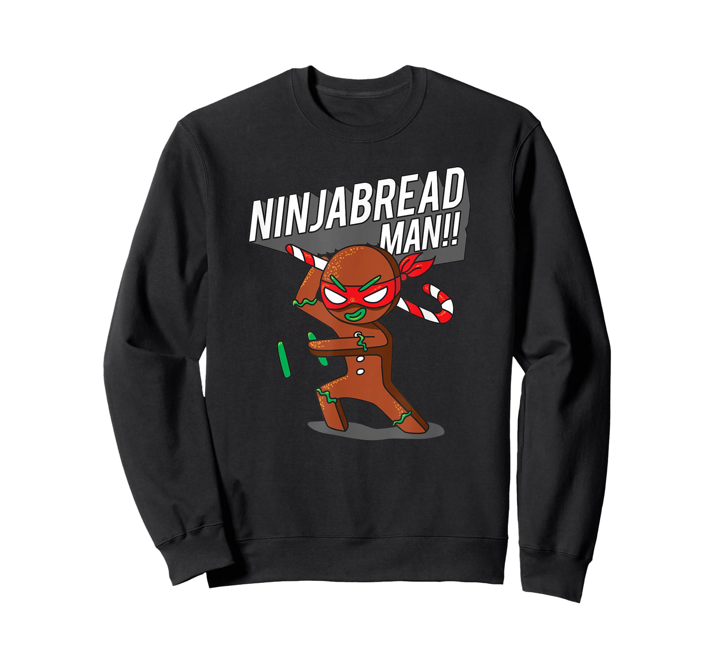Funny Christmas Ninja Gingerbread Man T-Shirt
