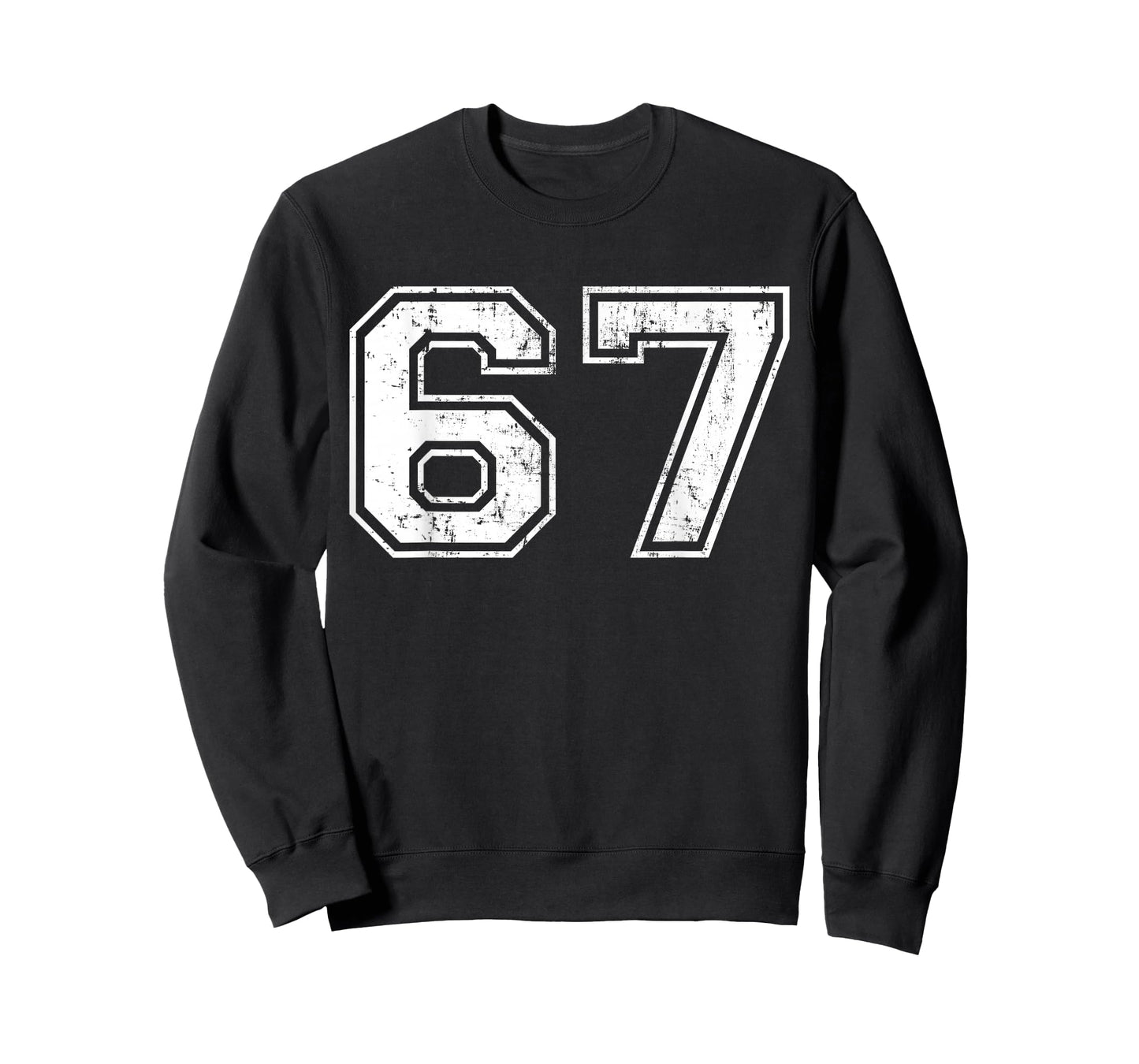 Number 67 Distressed Vintage Sixty Seven Sport Team Practice T-Shirt