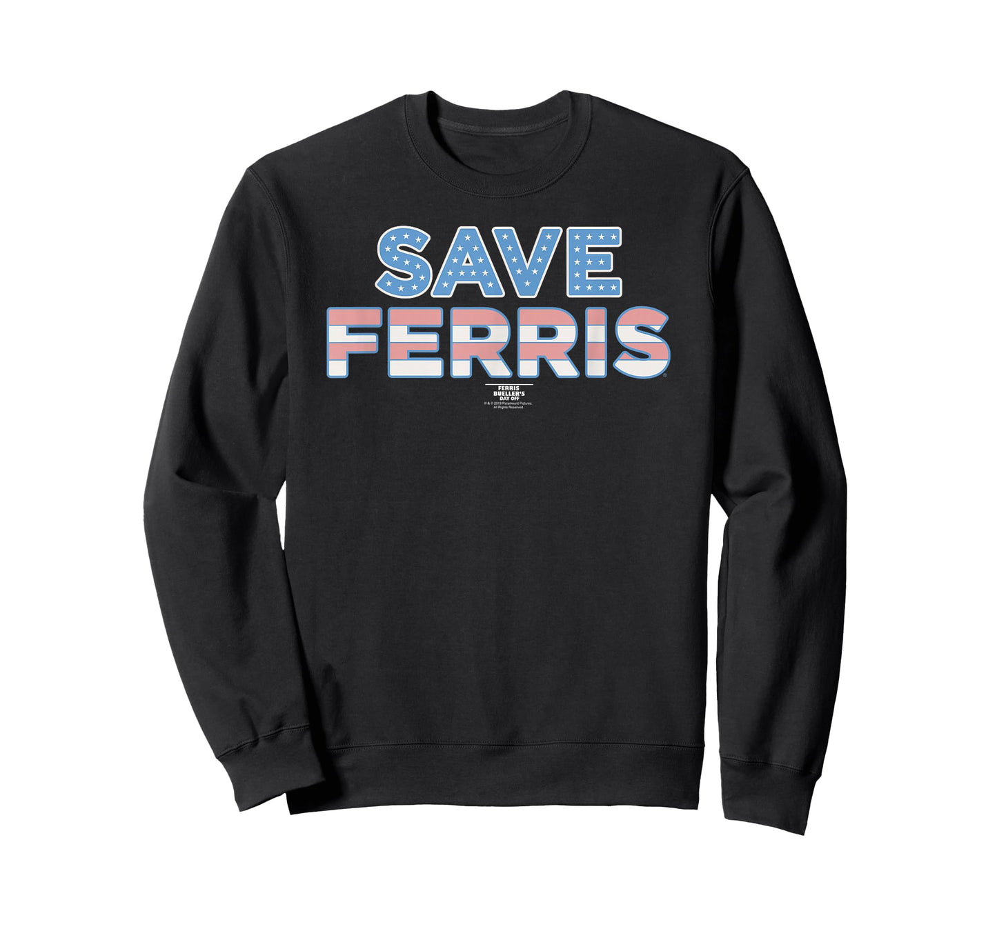 Ferris Bueller's Day Off Save Ferris American Flag Movie T-Shirt