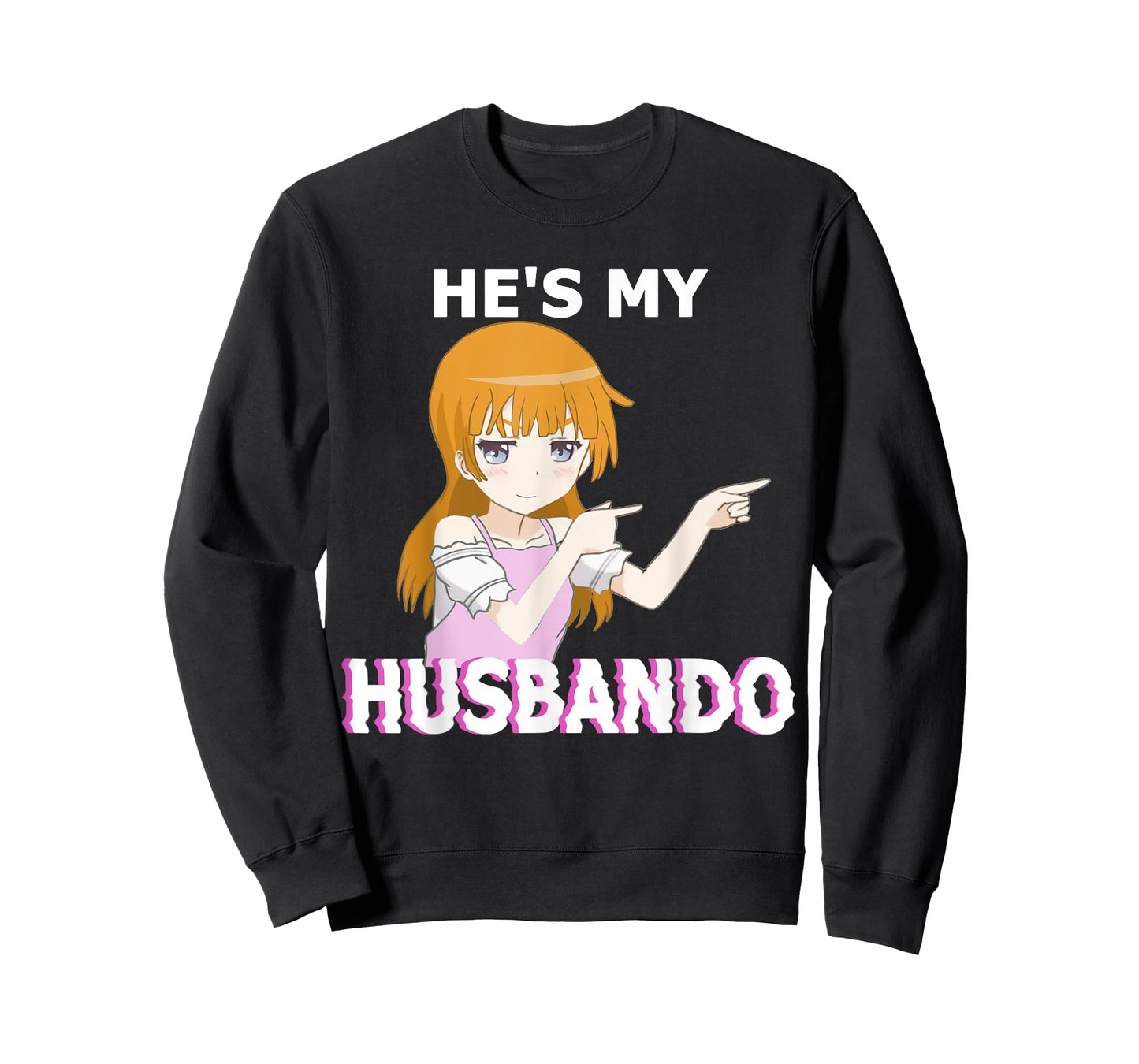 He's my Husbando She's my Waifu Anime Manga Couple Matching T-Shirt