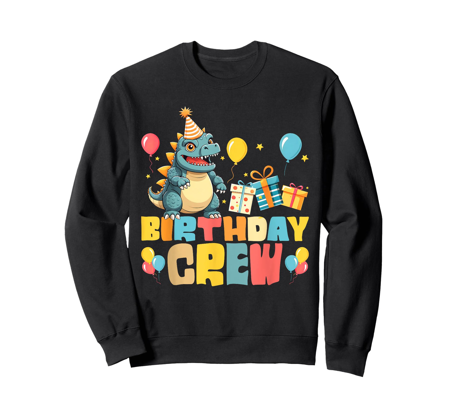 Birthday Crew Japanese Monster Kaiju Bday Party Boys Girls T-Shirt