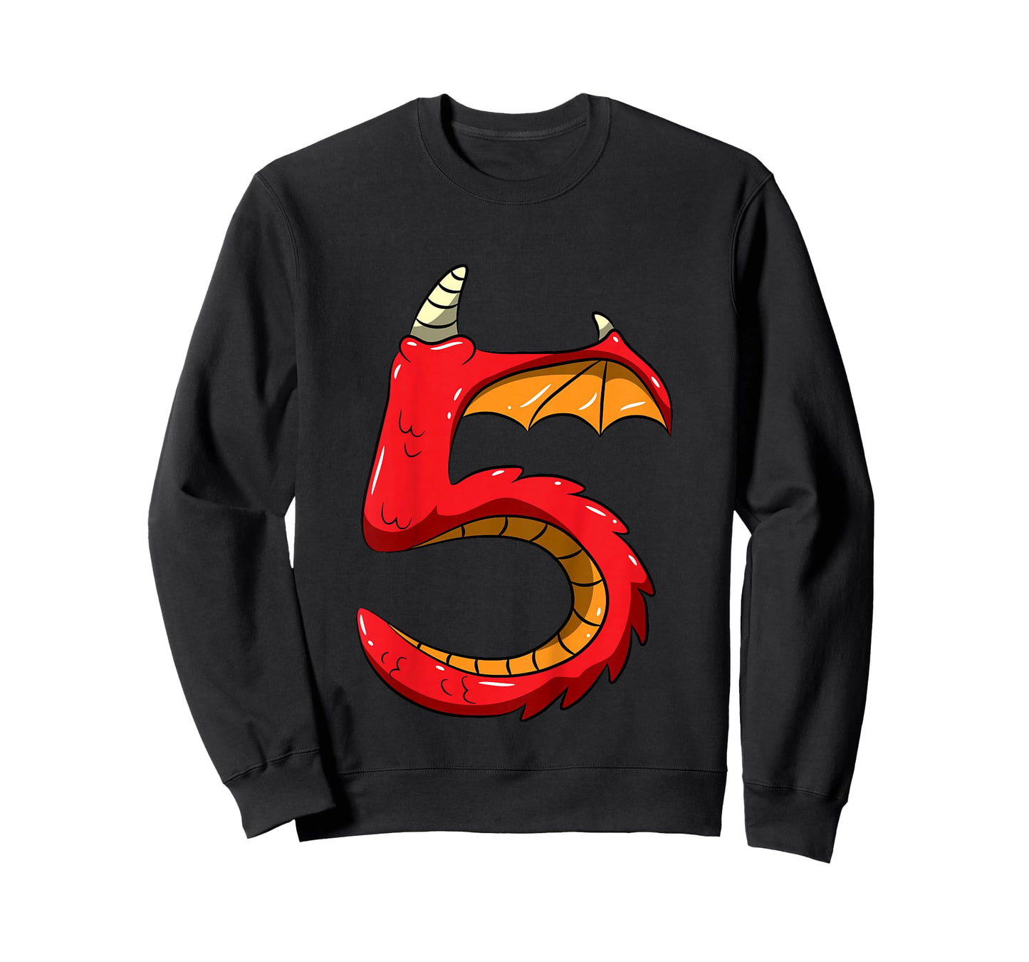 5 Years Old Birthday Tee 5th Birthday Little Monster Dragon T-Shirt
