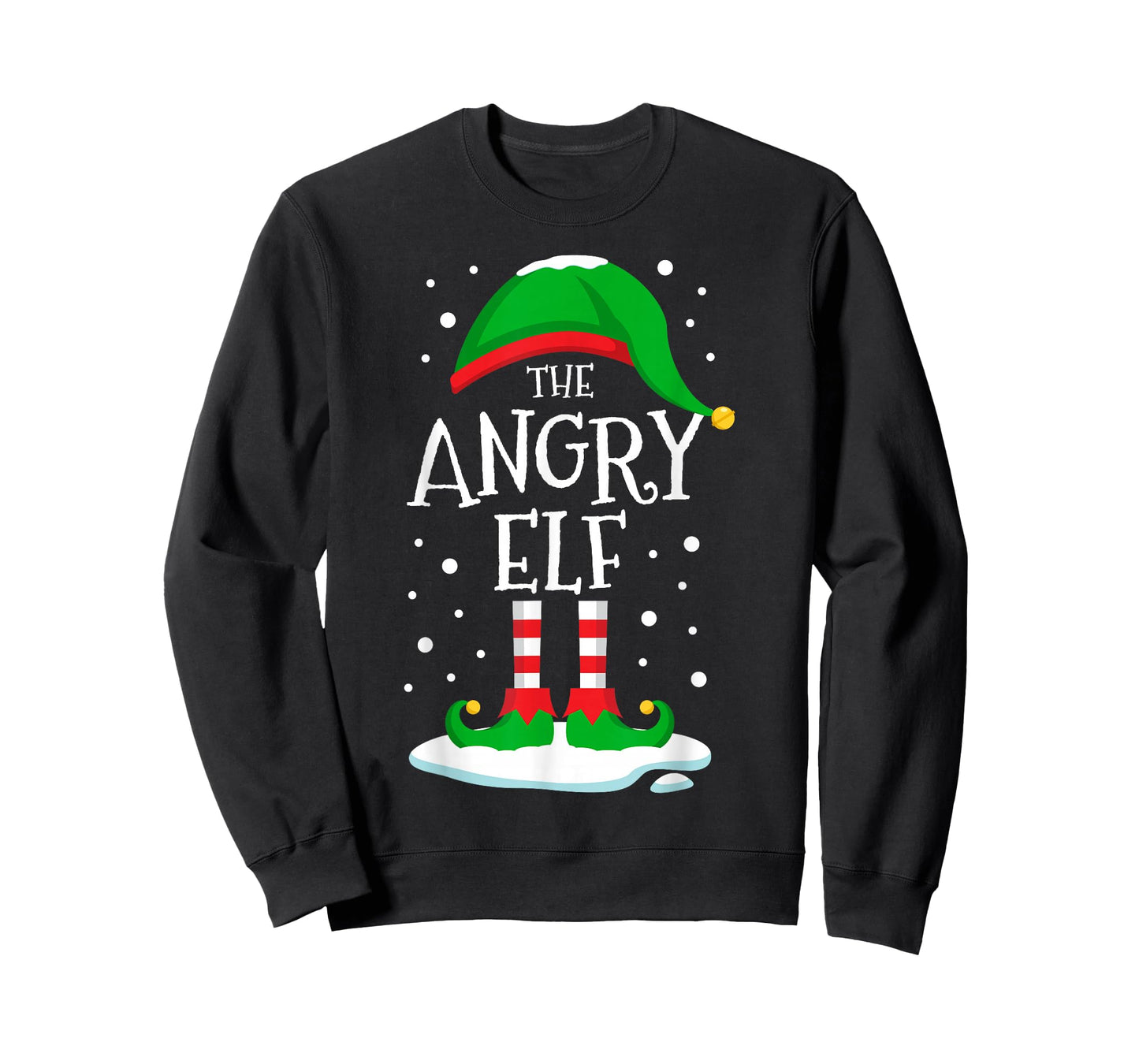 The Angry Elf Christmas Family Matching Xmas Group Funny T-Shirt