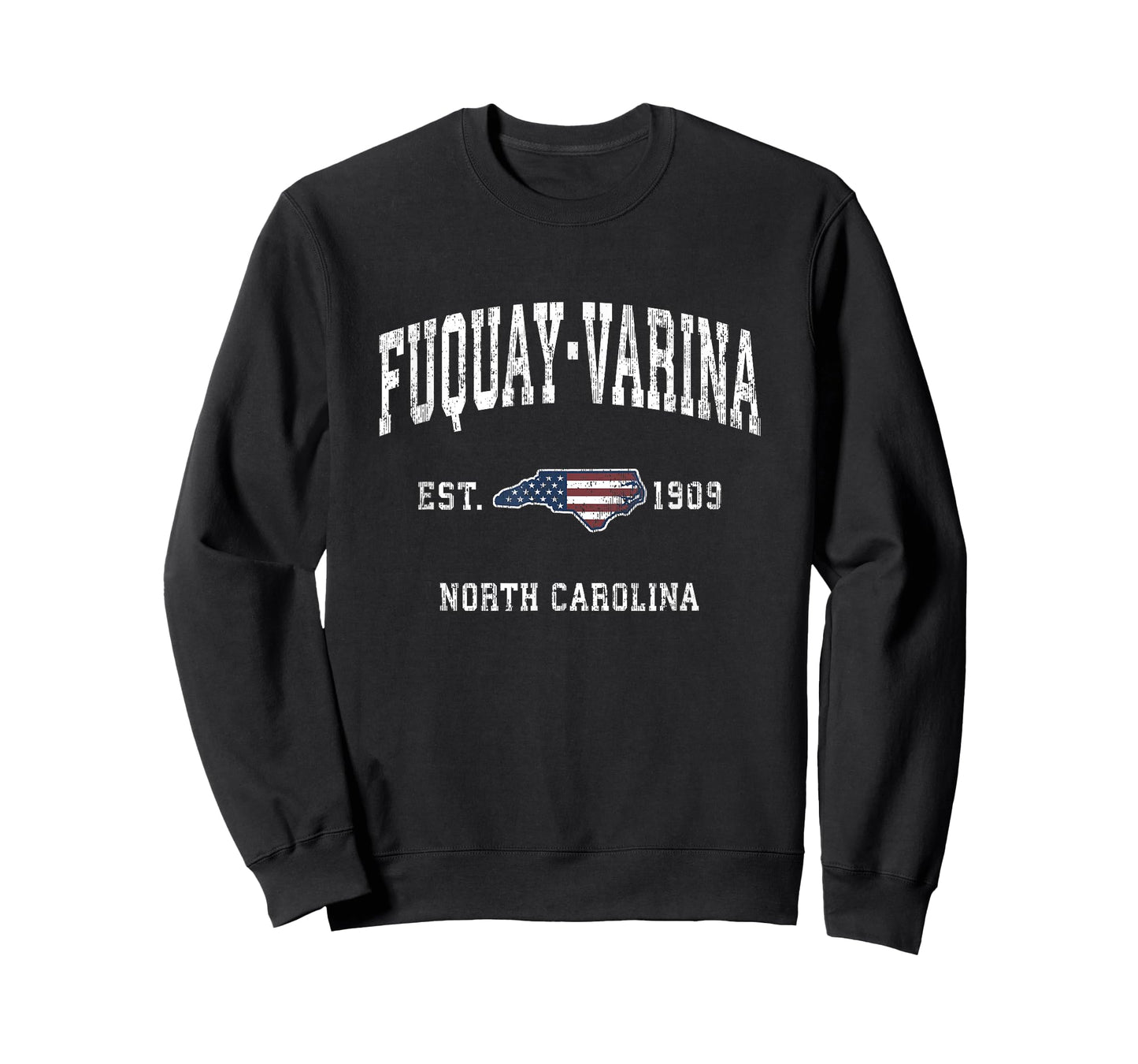 Fuquay-Varina North Carolina NC Vintage American Flag Design T-Shirt