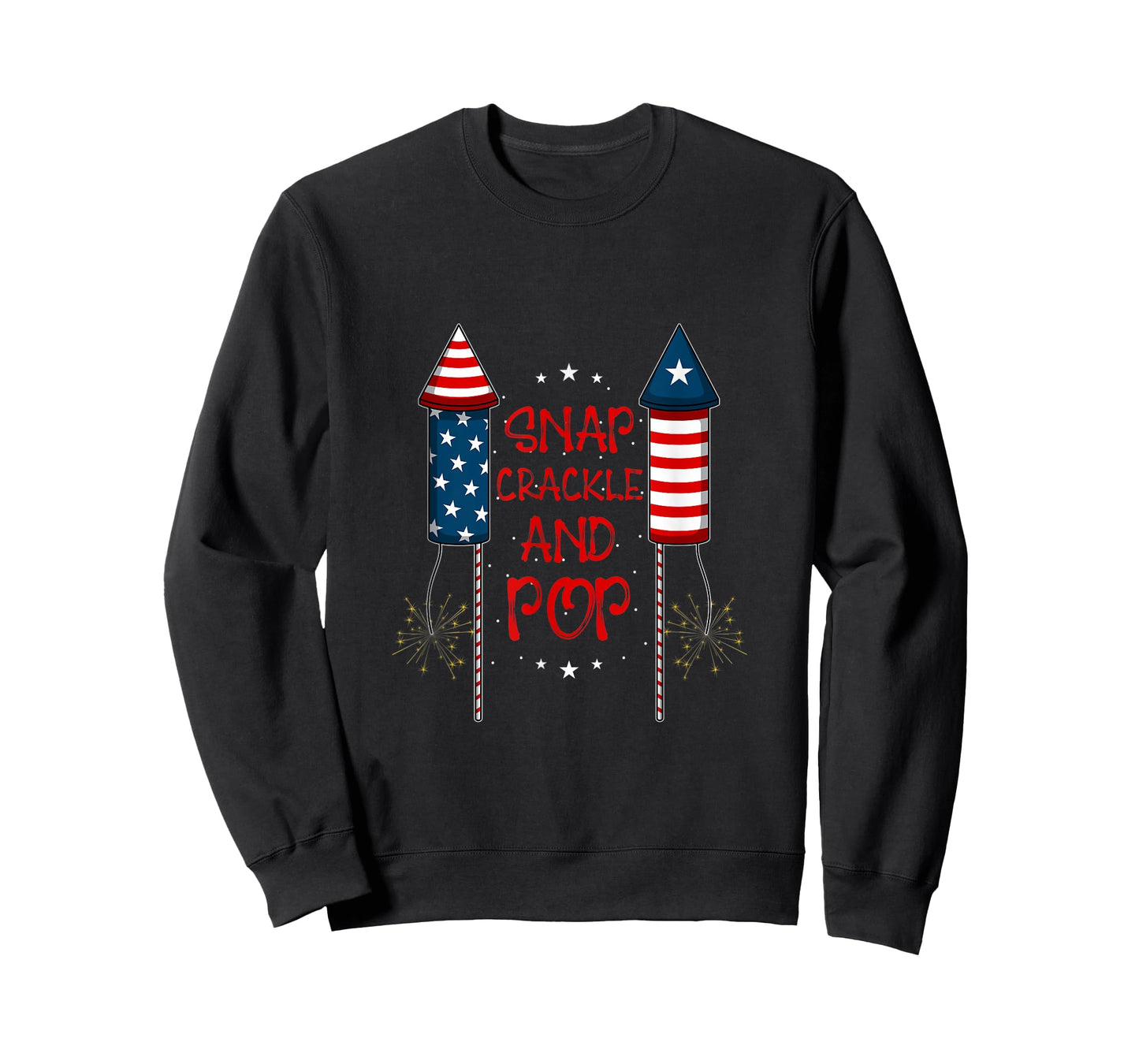 4h of July Fireworks Patriotic American Snap Crackle & Pop Women Men T-Shirt