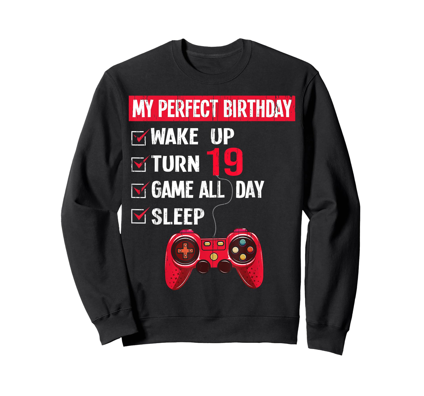 19 Years Old Gamer 19th Birthday Boy My Perfect Party Gift T-Shirt