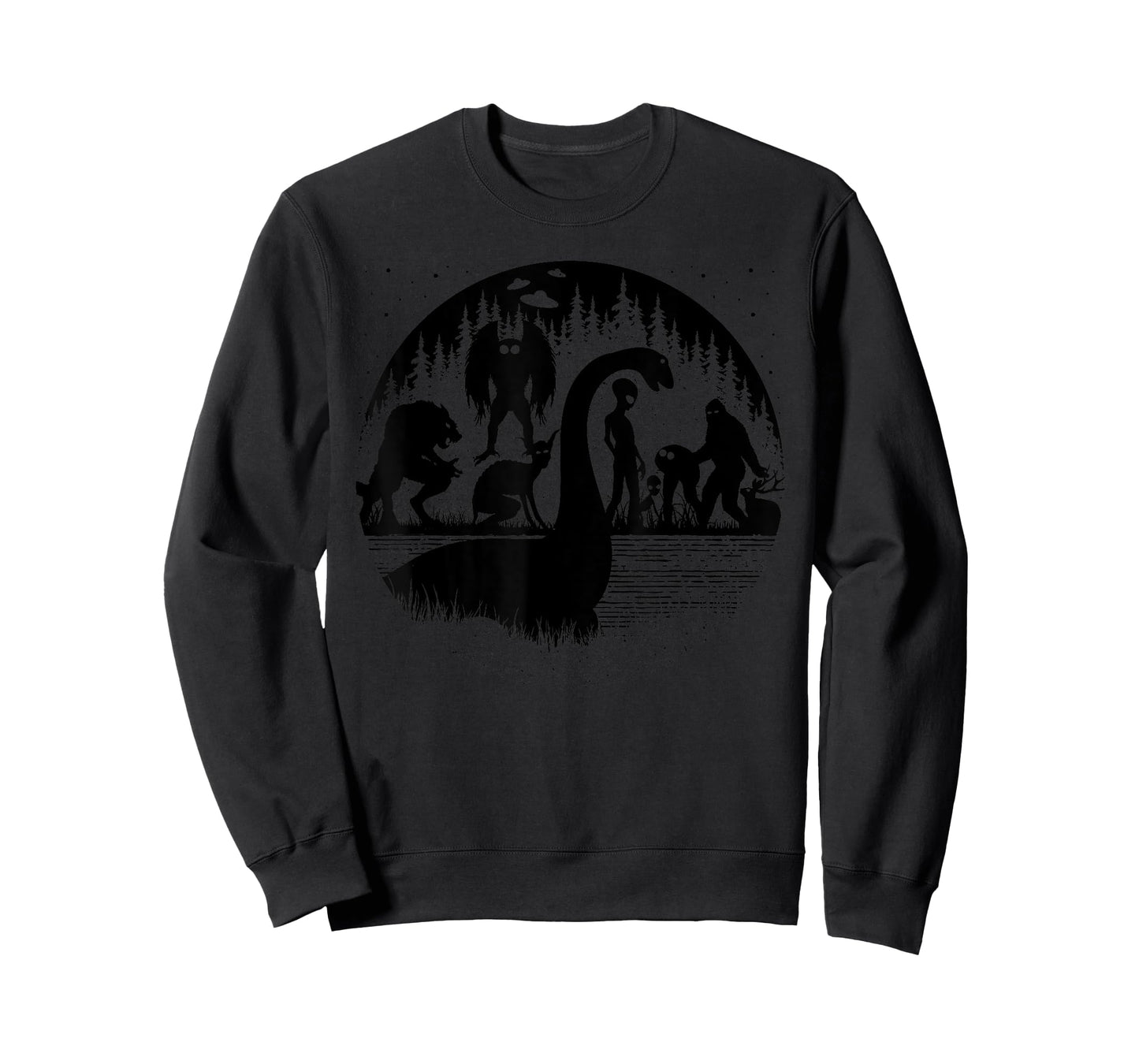 Bigfoot Loch Ness Monster Mothman And Aliens! Funny Cryptid T-Shirt