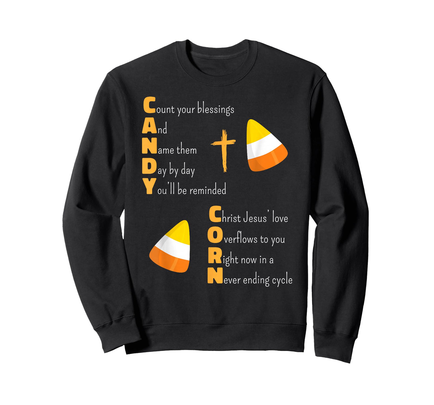 Christian Candy Corn Halloween Jesus Loves Boys Girls Kids T-Shirt