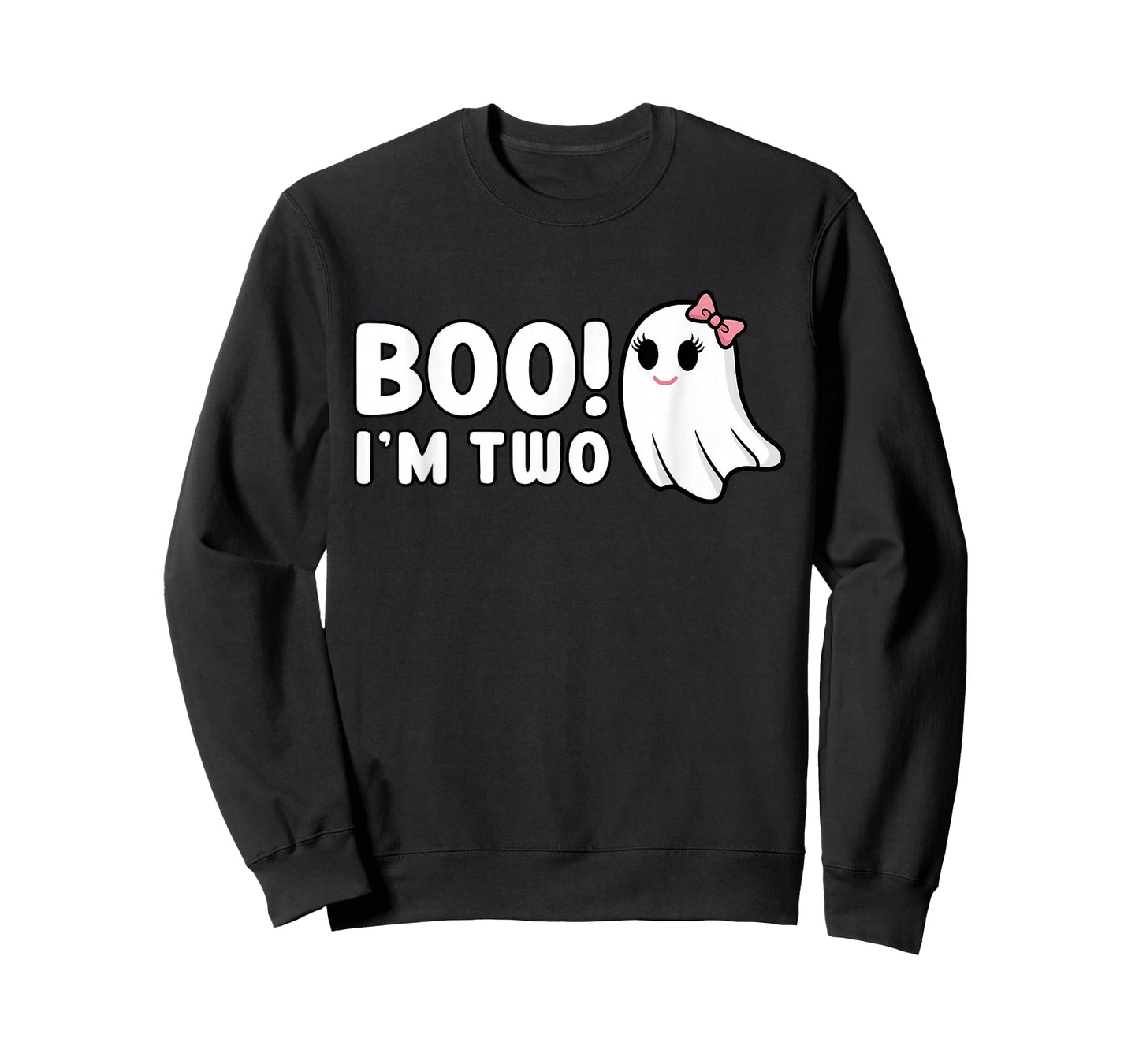 Boo Im Two Cute 2 Year Old Girl Ghost Halloween Birthday T-Shirt