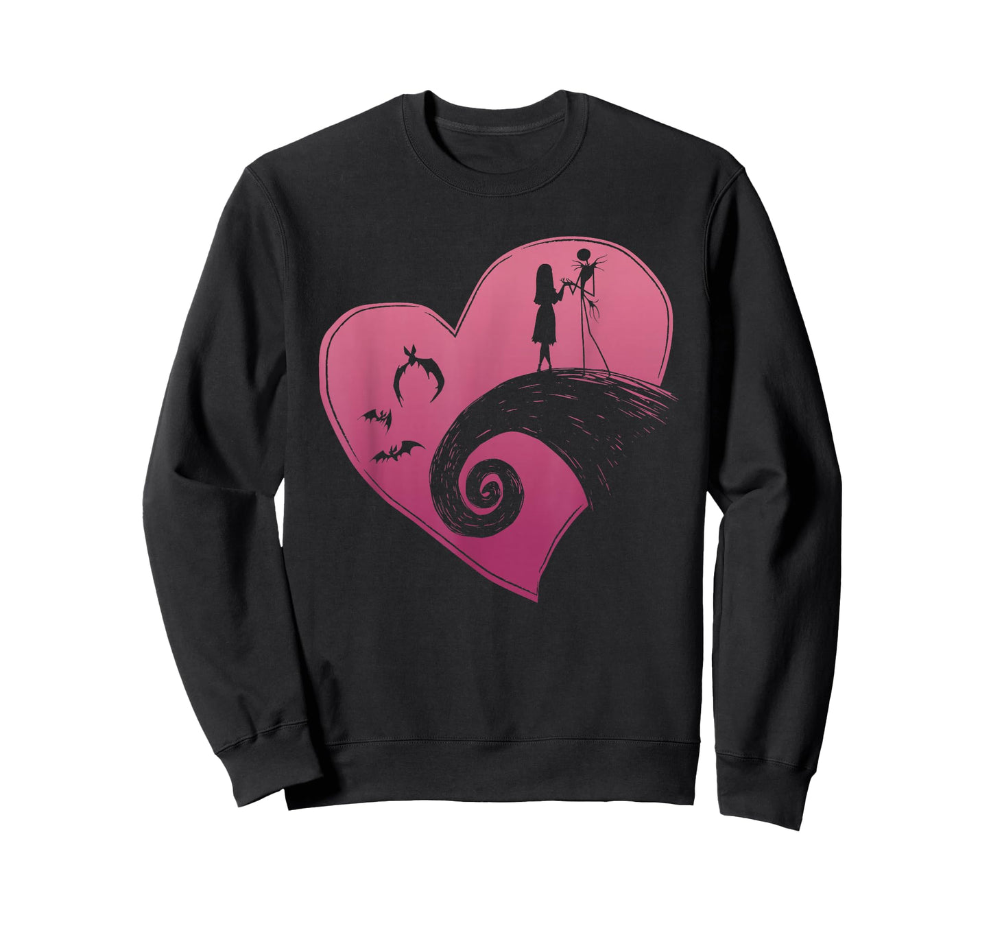 Disney The Nightmare Before Christmas Jack and Sally Heart T-Shirt