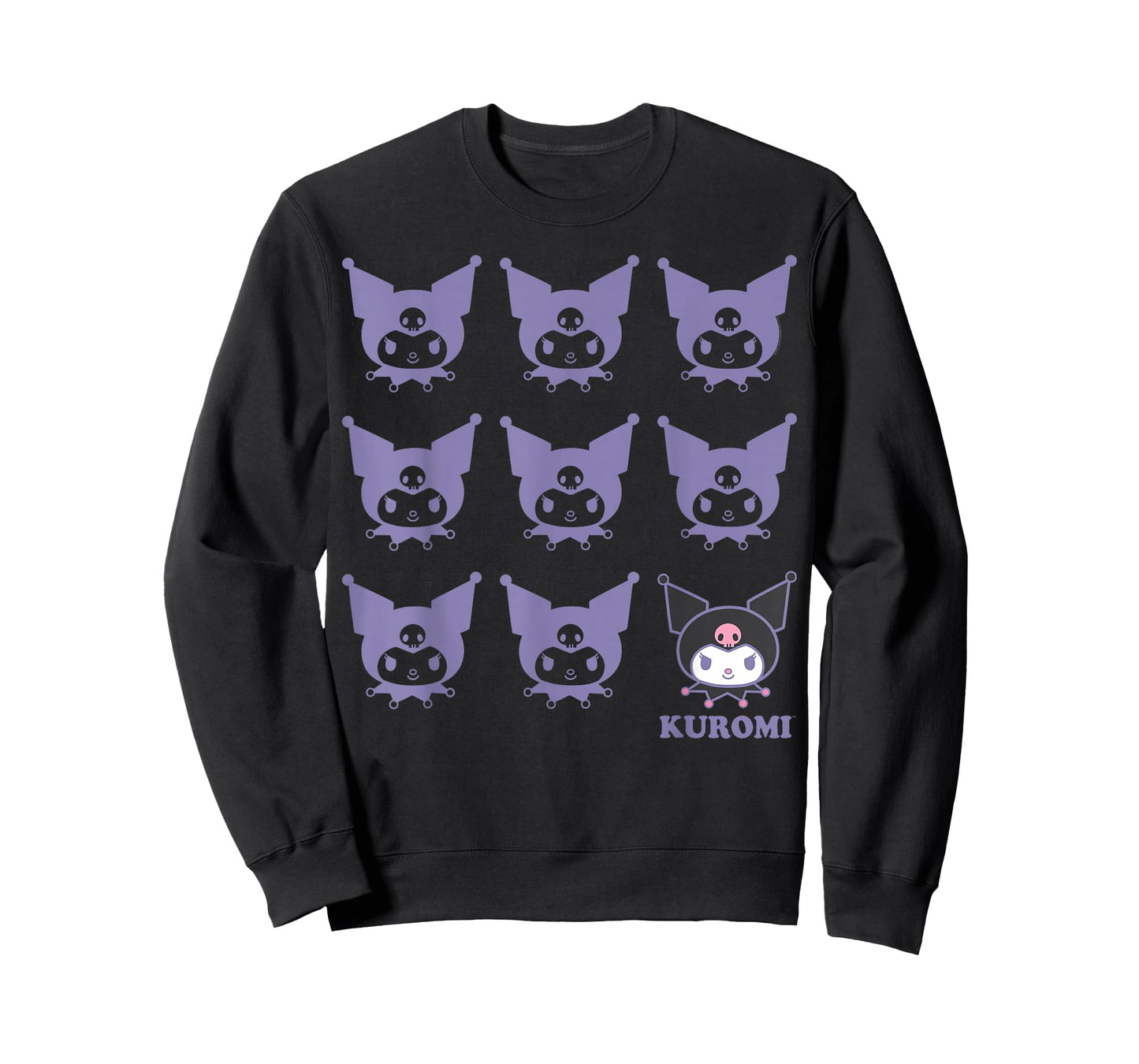 Kuromi Real T-Shirt - Unisex Kids Adult - Black - Short Sleeve - Cotton 100% - Small