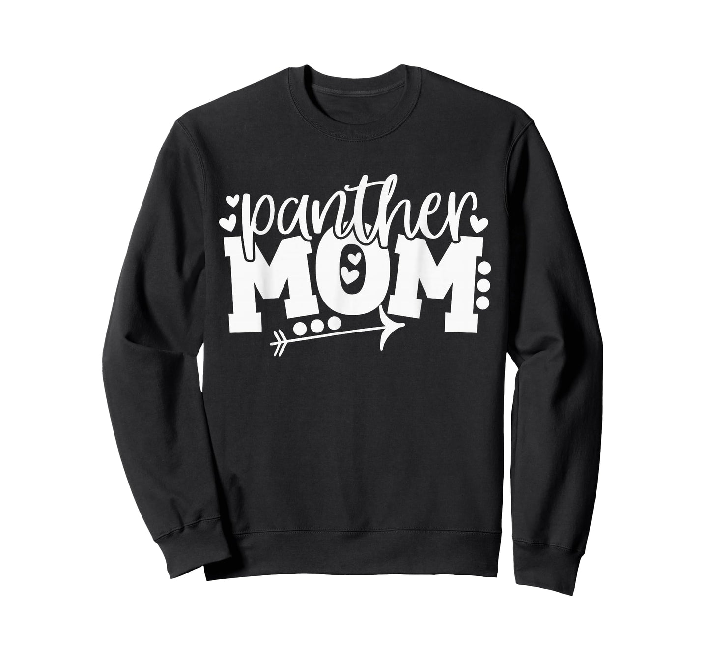 Panther Mom School Sports Fan Team Spirit Arrow T-Shirt