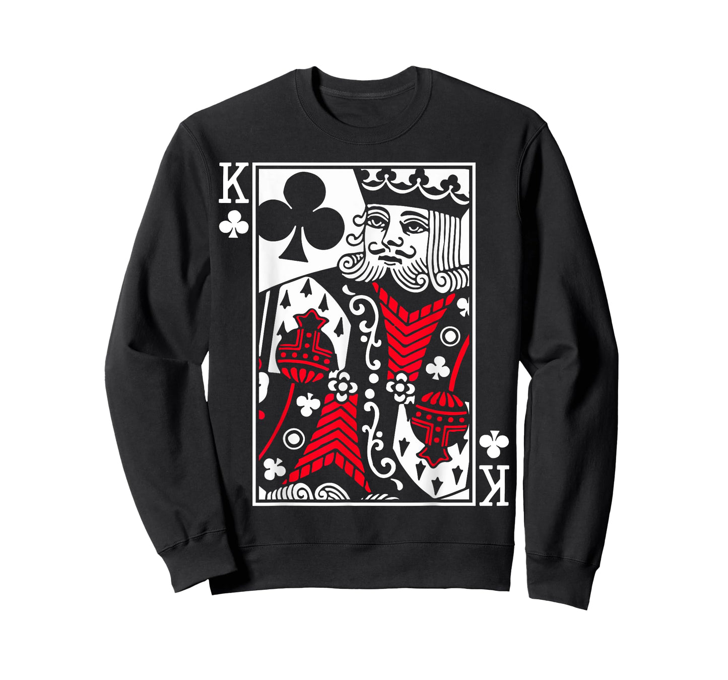 King Poker Card of Clubs Playing Cards with 4 Kings Costume T-Shirt