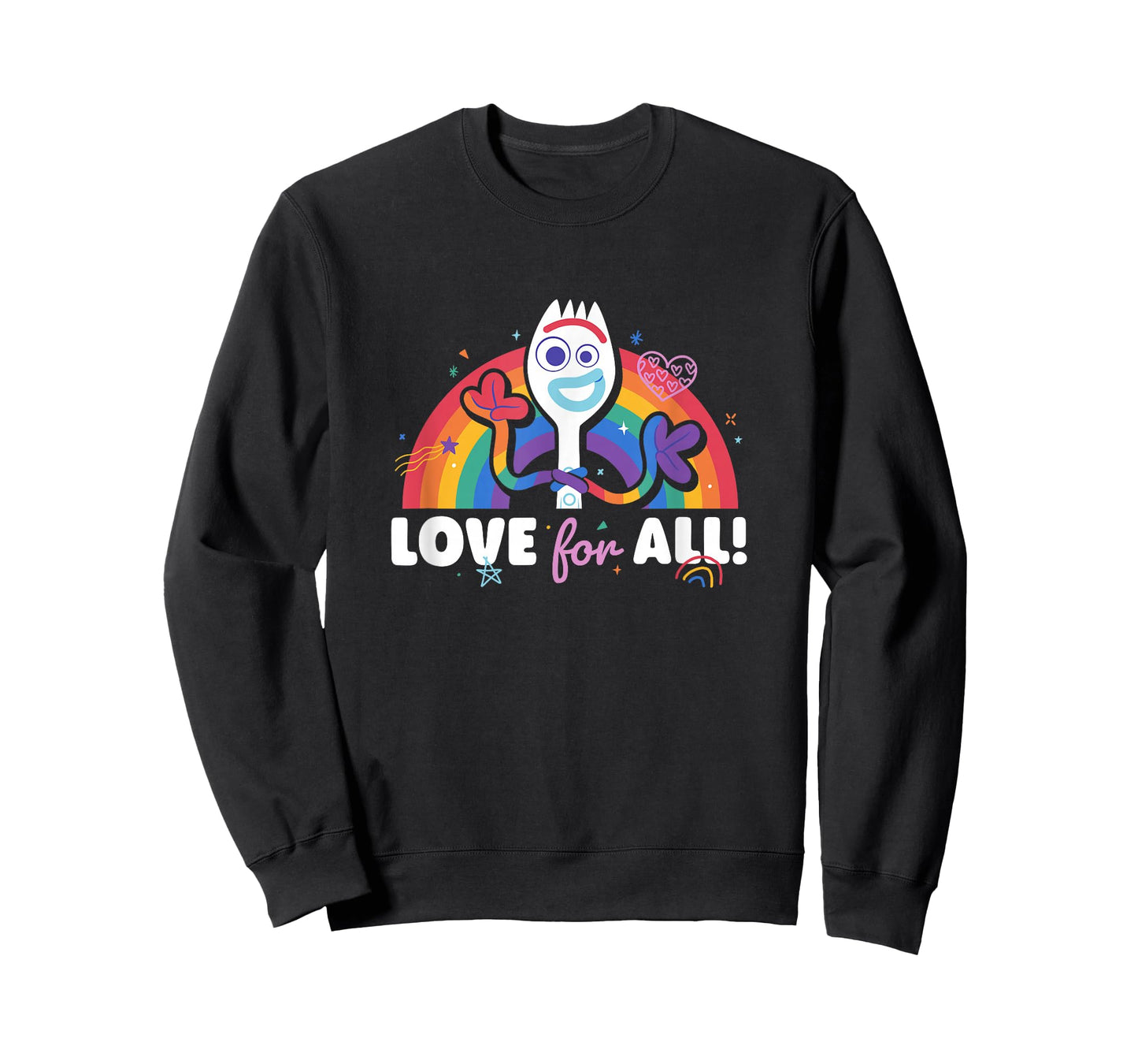 Disney Pixar Toy Story 4 Rainbow Forky Love for All T-Shirt