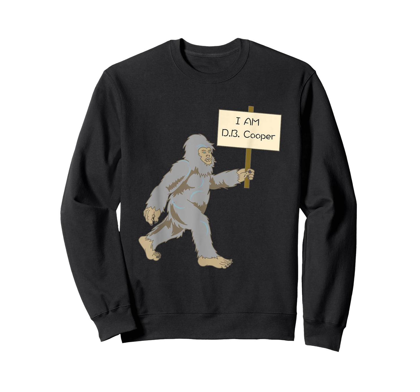 Bigfoot DB Cooper T-Shirt Funny Yeti Sasquatch Squatch Tee T-Shirt