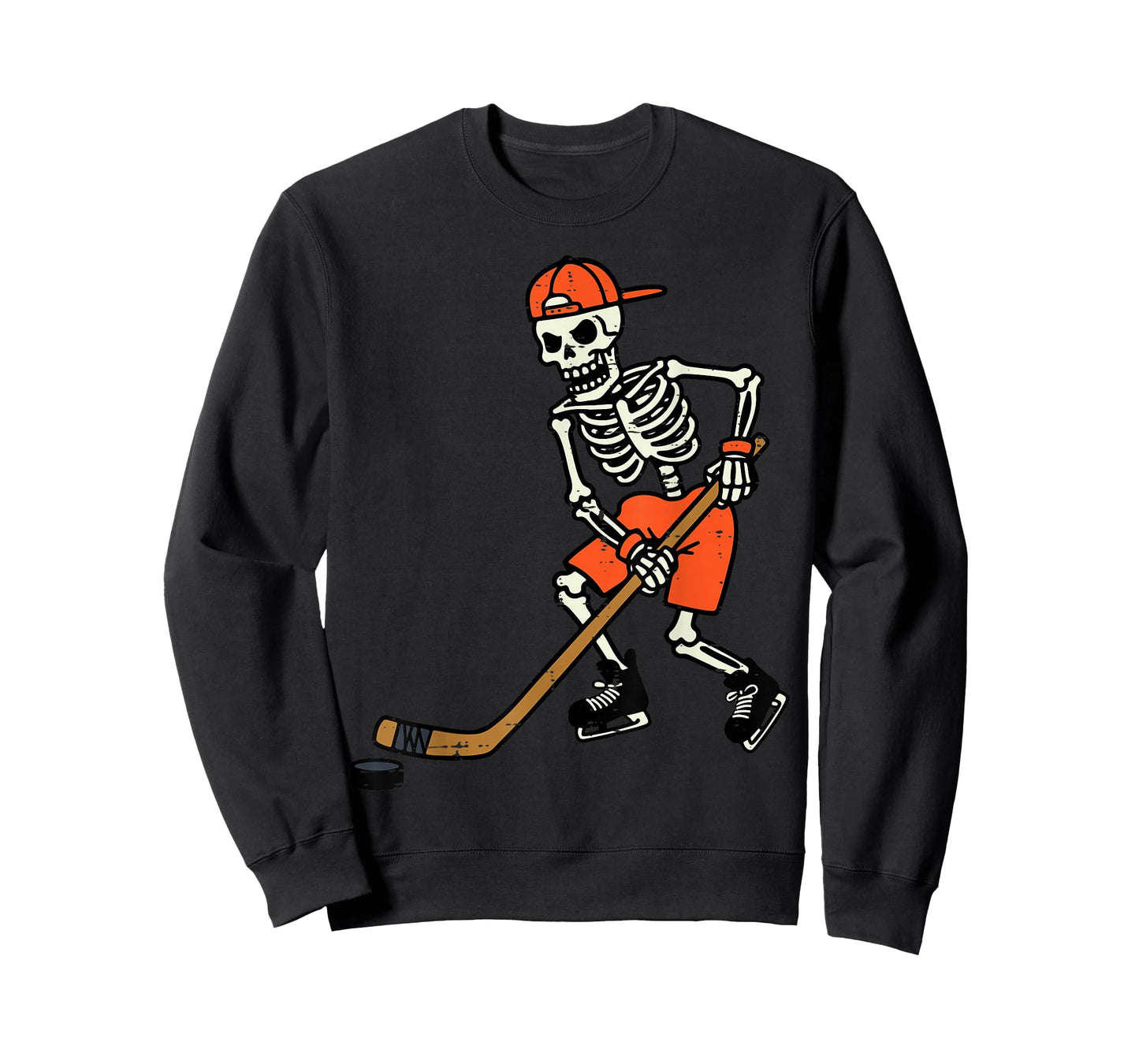 Halloween Skeleton Ice Hockey Costume Men Boys Kids Teens T-Shirt