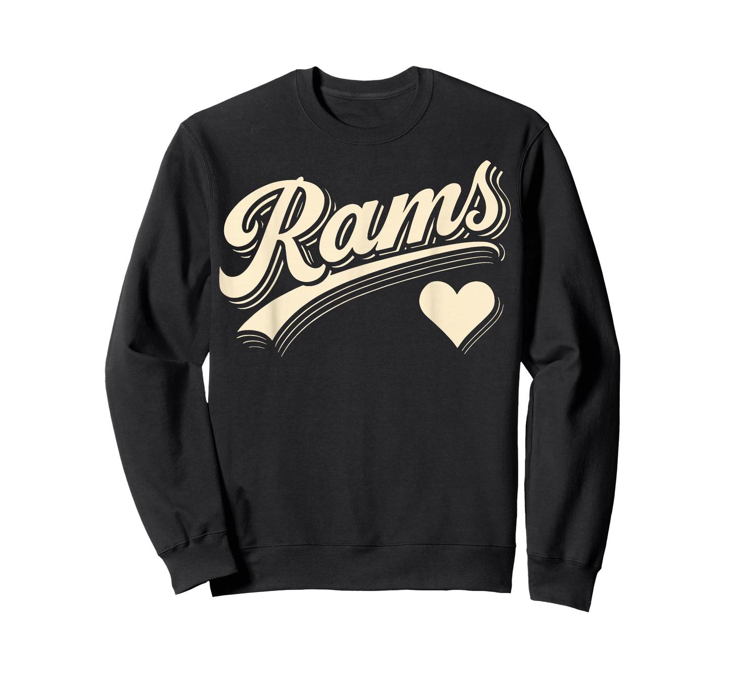 Vintage Rams Heart Lover for Men Women Kid Boy Girl T-Shirt