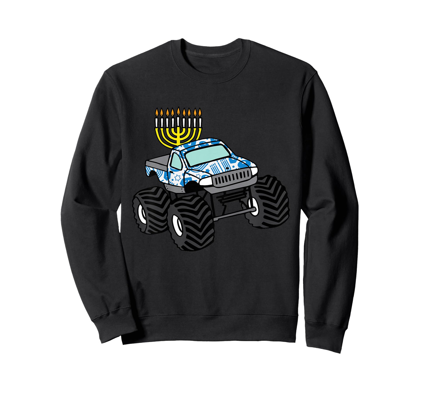 Kids Hanukkah Monster Truck Chanukah Jew Boys Kids Toddler Youth T-Shirt