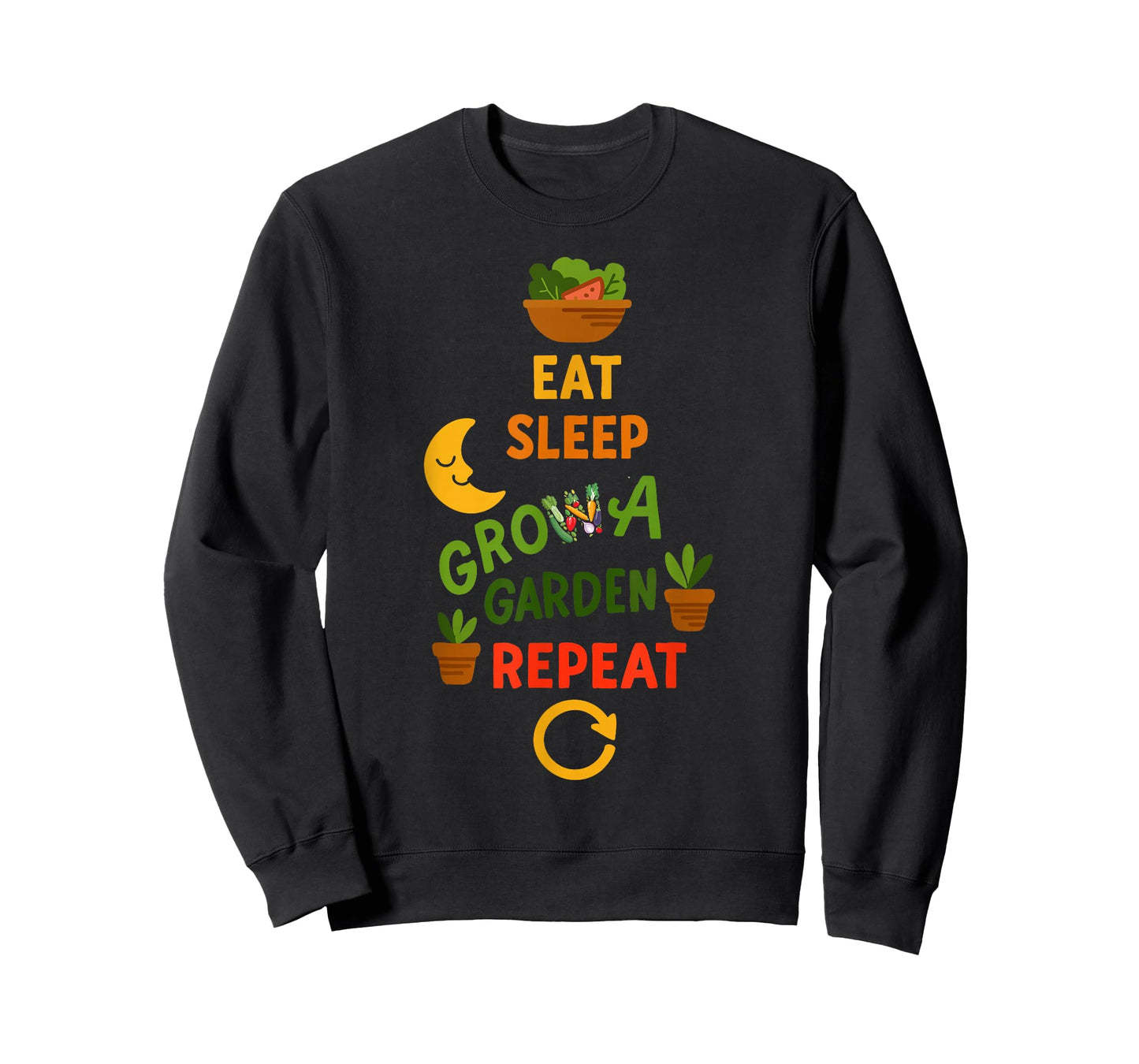Funny Game Eat Sleep Grow A Garden Repeat Gamer Design T-Shirt