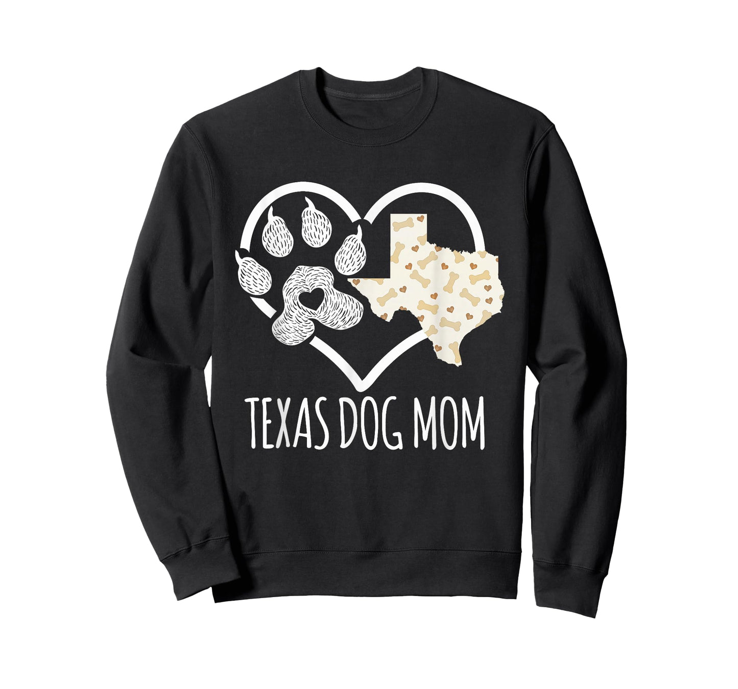 State Of Texas Dog Owner Gifts Women - Cute Texas Dog Mom T-Shirt