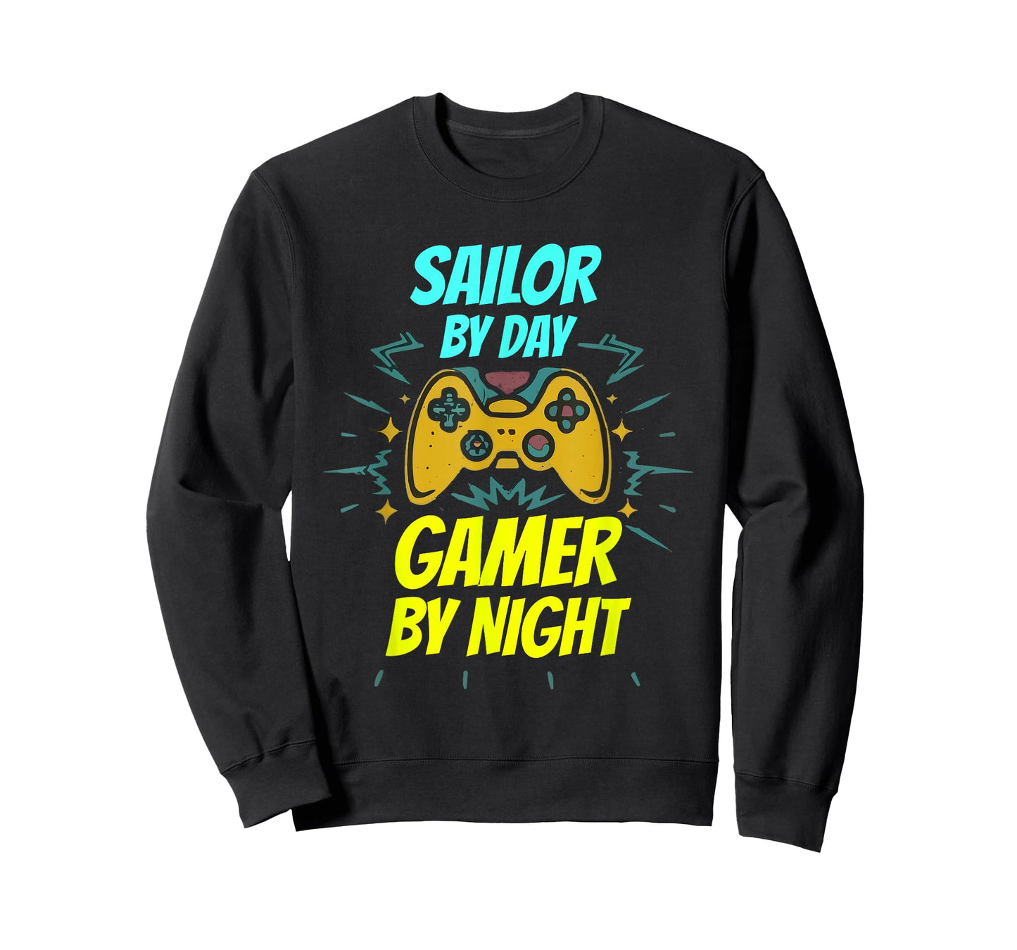Sailor By Day Gamer By Night Funny Sailor Gaming T-Shirt