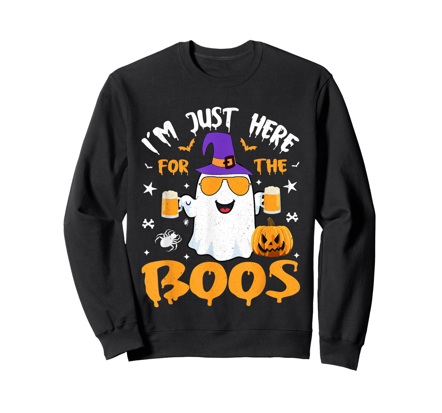 Funny Halloween Ghost Costume I'm Just Here for The Boos T-Shirt