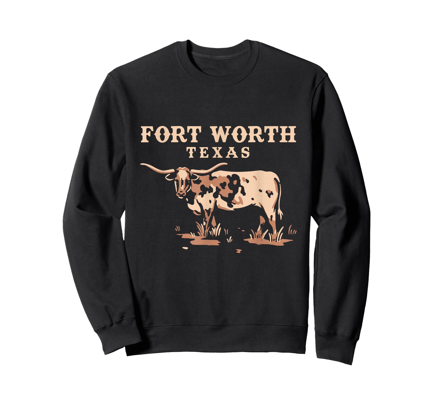 Vintage Bull Graphic Fort Worth Texas Souvenir T-Shirt