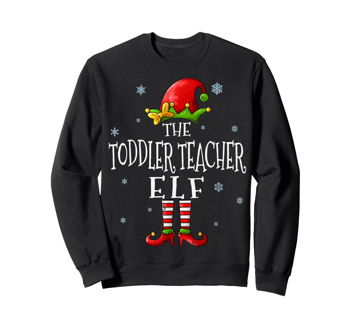 The Toddler Teacher Elf Squad Xmas Groupe Matching Christmas T-Shirt
