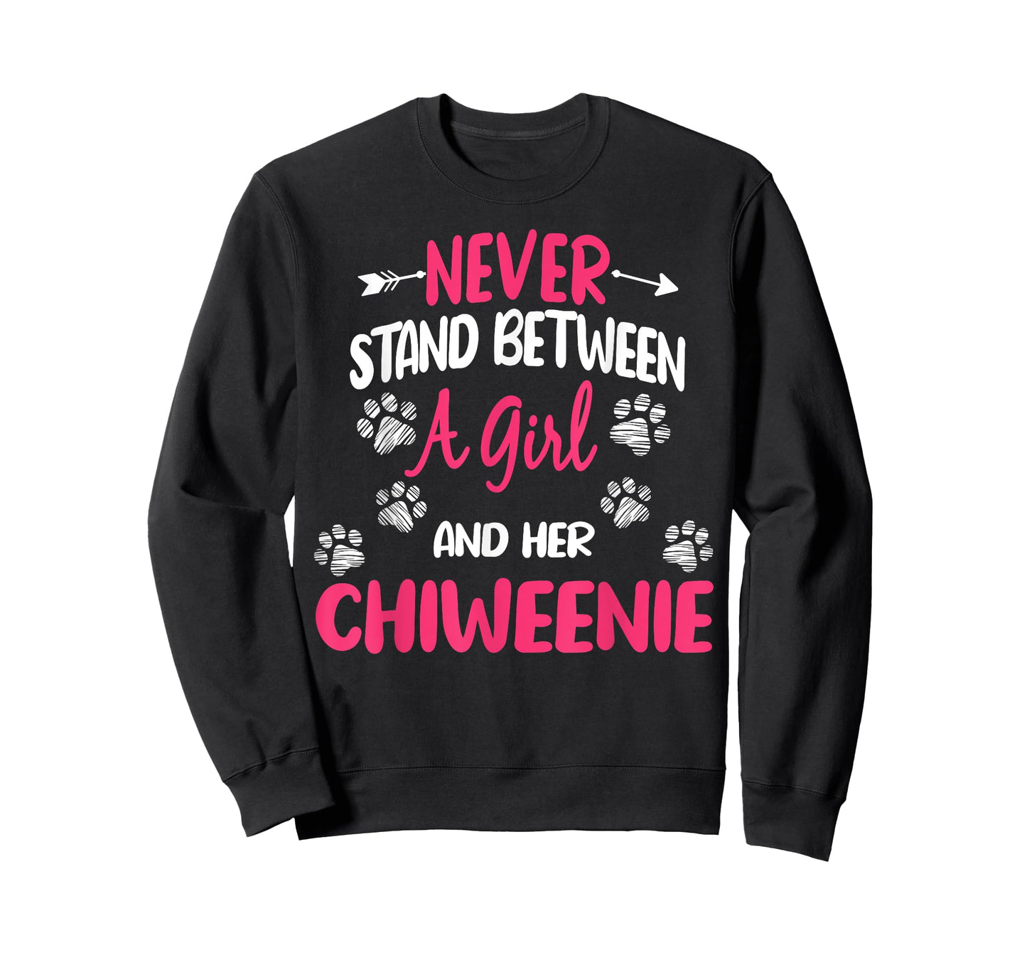 Never Stand Between A Girl And Her Chiweenie Dog Lover T-Shirt