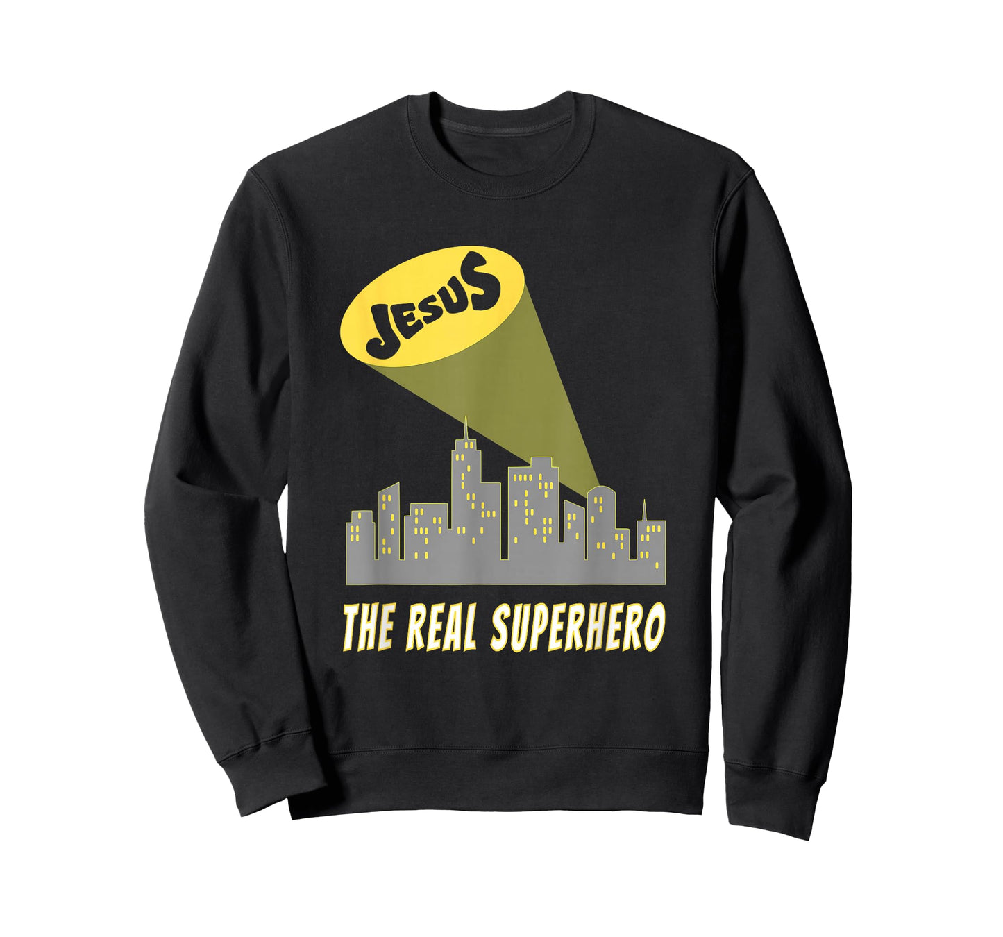 Jesus the Real Superhero Bat Signal T-Shirt T-Shirt
