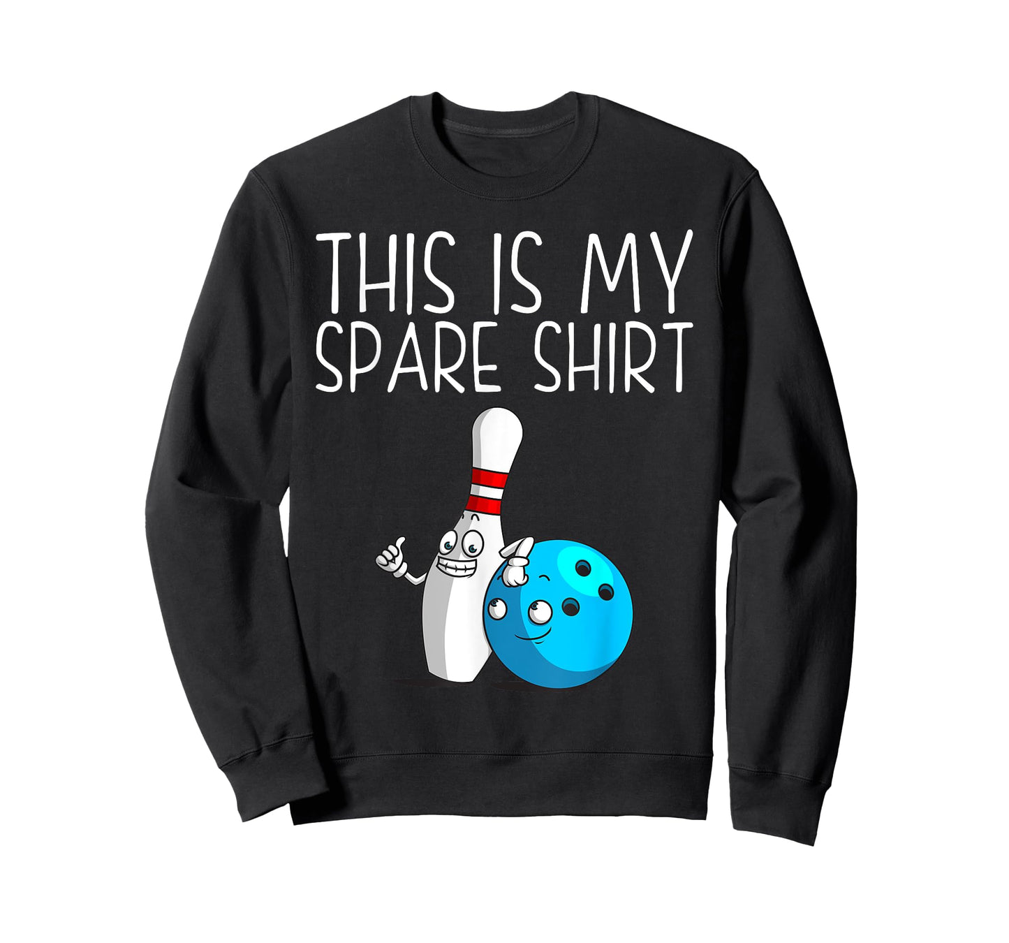 Funny Bowling Gift For Men Women Cool Bowler Spare Ball Pin T-Shirt
