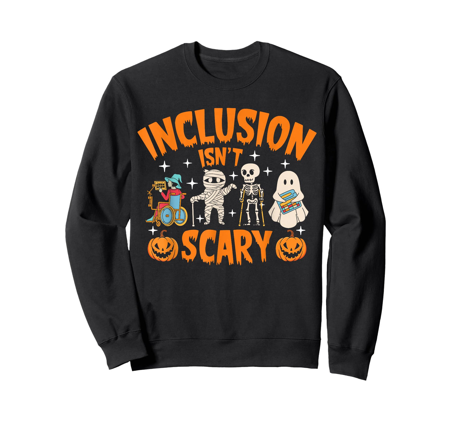Inclusion Isn't Scary Halloween Awareness Tee T-Shirt