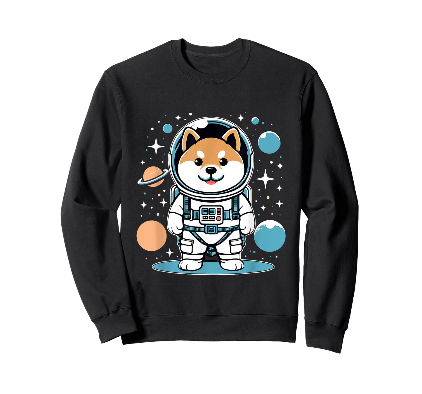 Shiba Inu Astronaut Costume Shirt Outer Space Galaxy Dog T-Shirt
