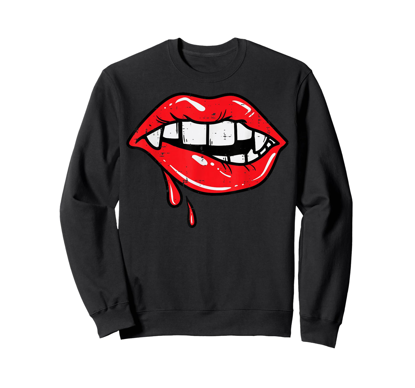 Vampire Lips Bloody Halloween Costume For Women Girls T-Shirt