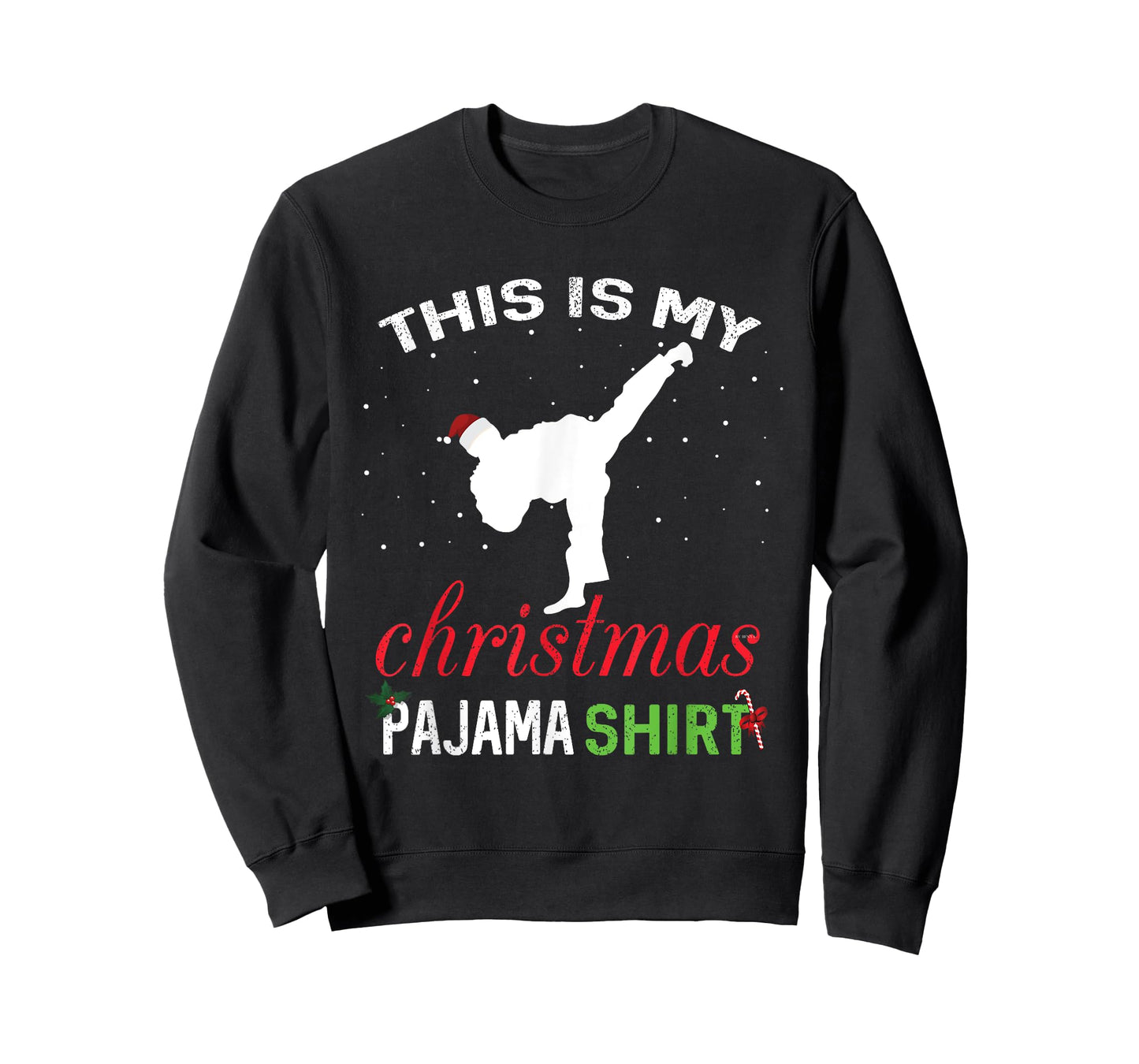 This is My Christmas Pajama Karate Gift Martial Art T-Shirt