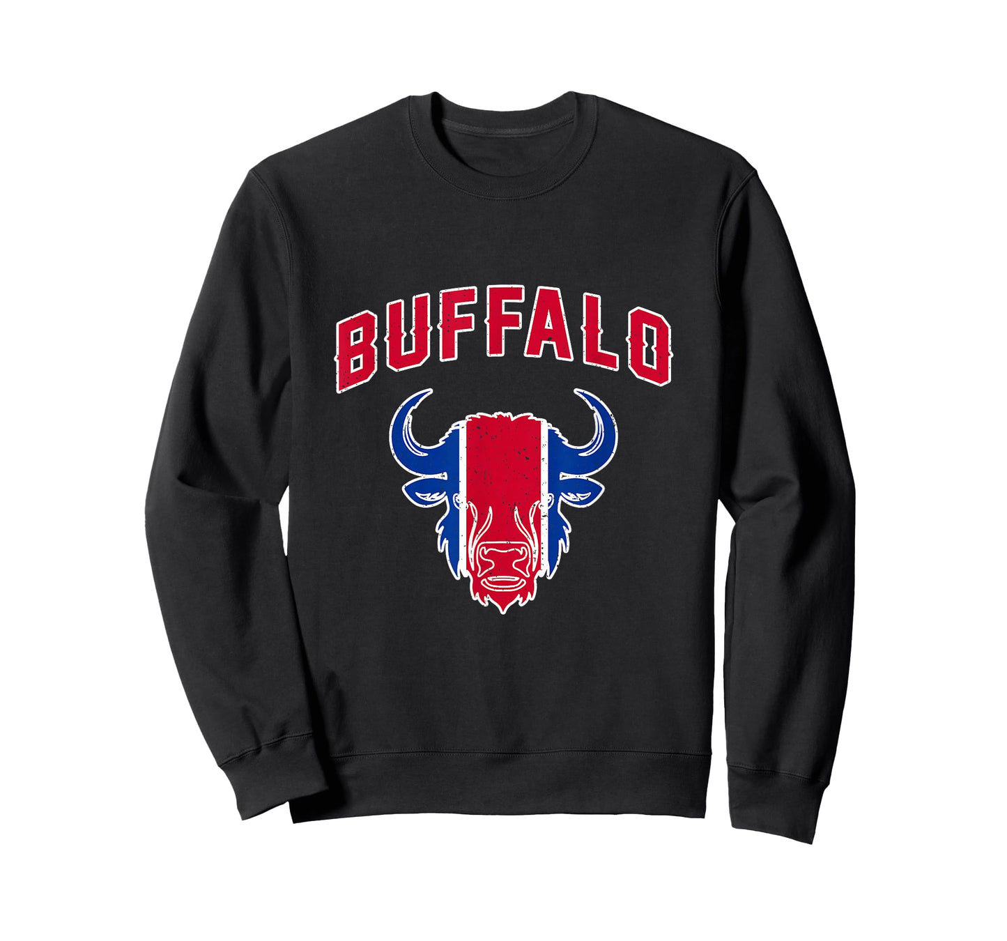 Buffalo New York NY Bison Classic Athletic Sport Vintage T-Shirt