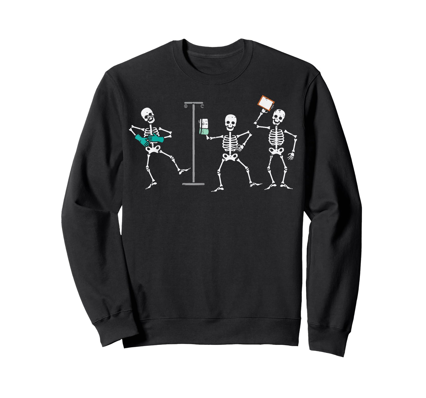 Halloween Ortho Nurse Skeletons Costume Scrub Top Men Women T-Shirt