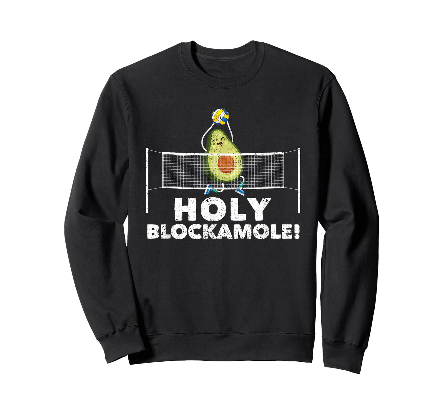 Holy Blockamole Volleyball Funny Sports Coach Player Blocker T-Shirt