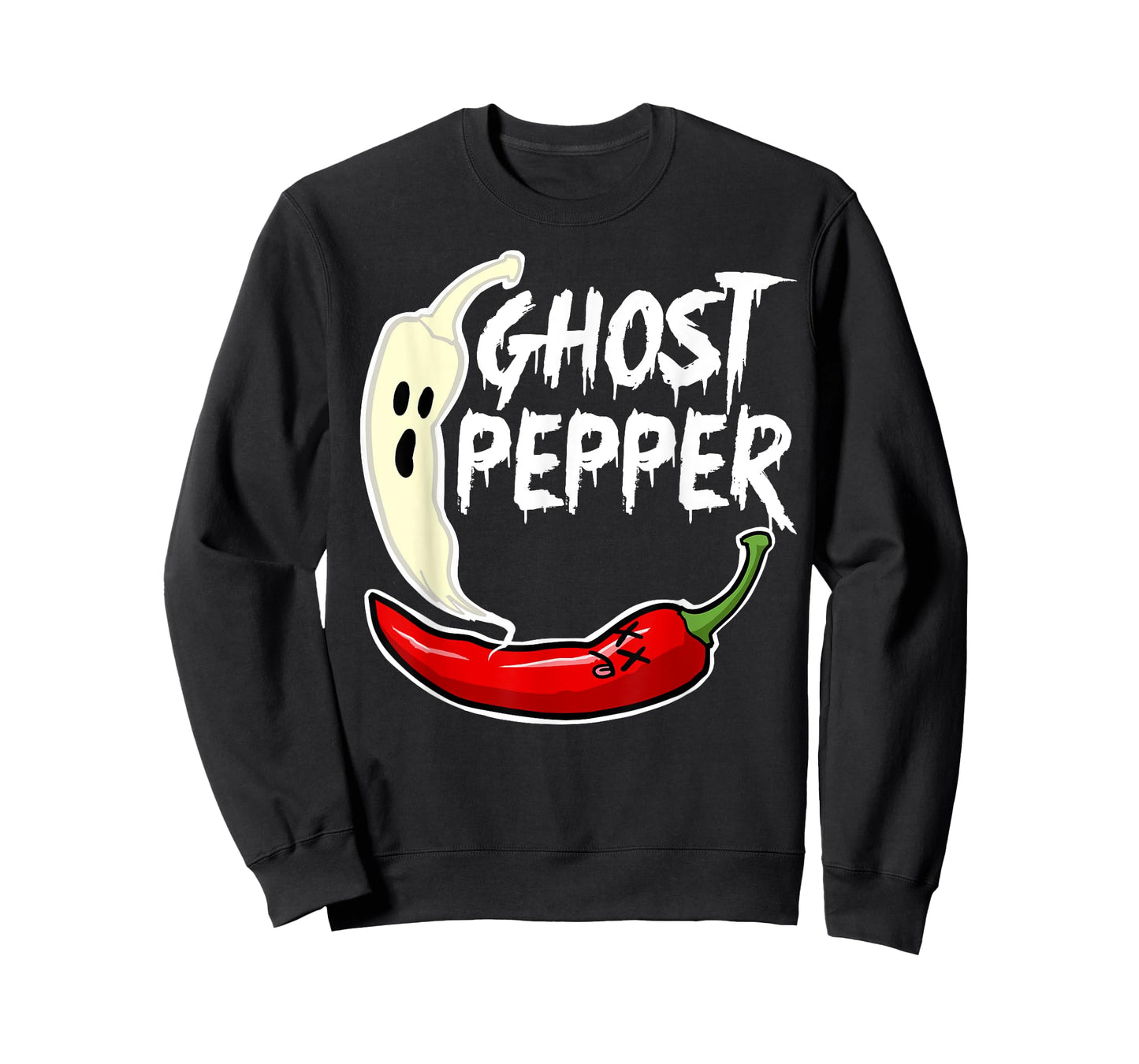 Ghost Pepper Funny Spicy Hot Halloween Ghost Pepper T-Shirt