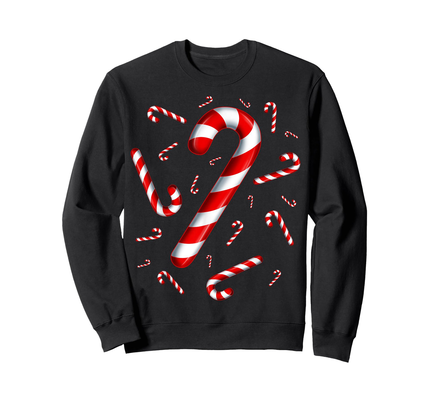 Christmas Candy Cane Red and White Sweet Twisted Candy T-Shirt