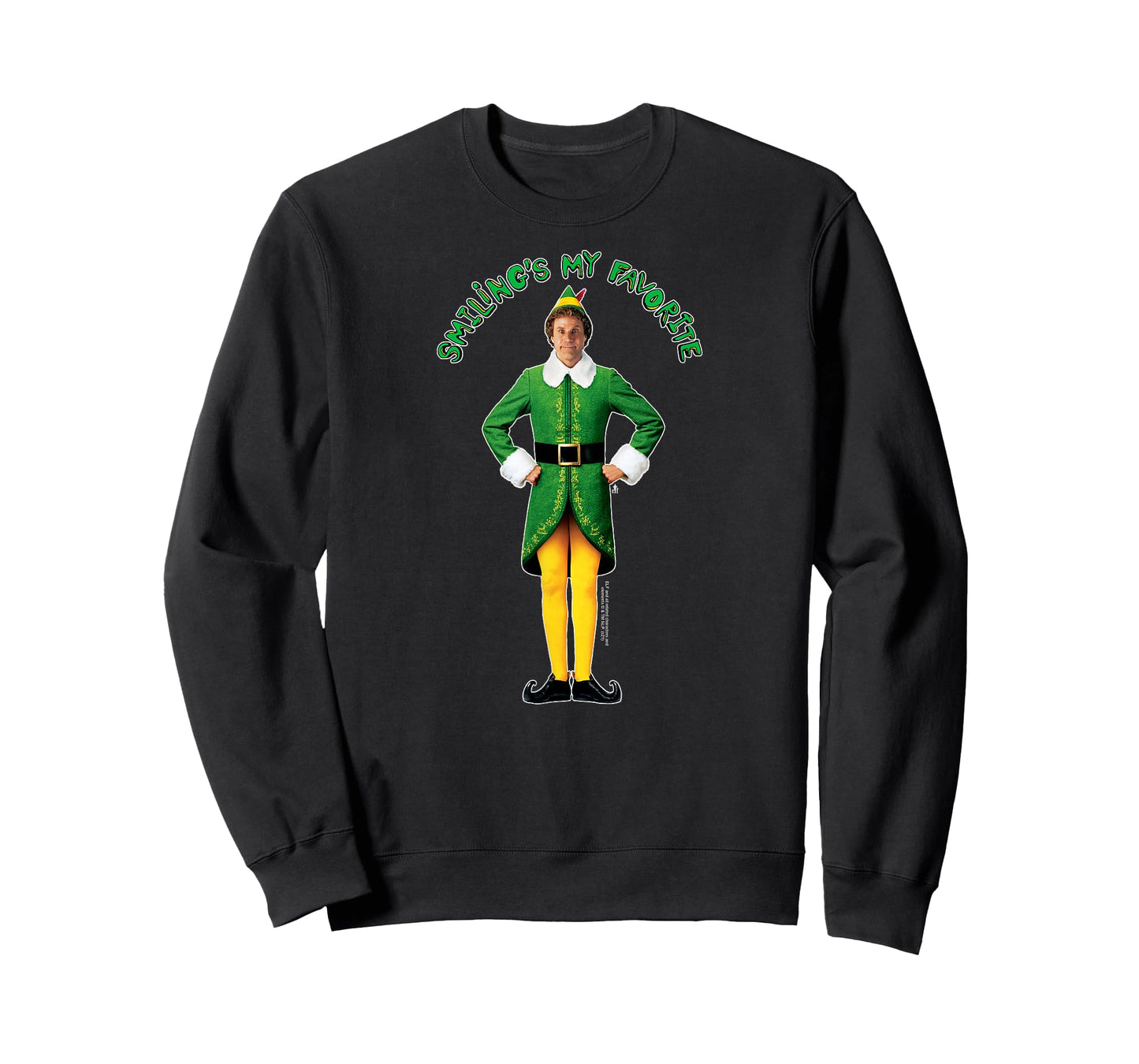 Elf Buddy Smiling's My Favorite Photo Funny Christmas T-Shirt