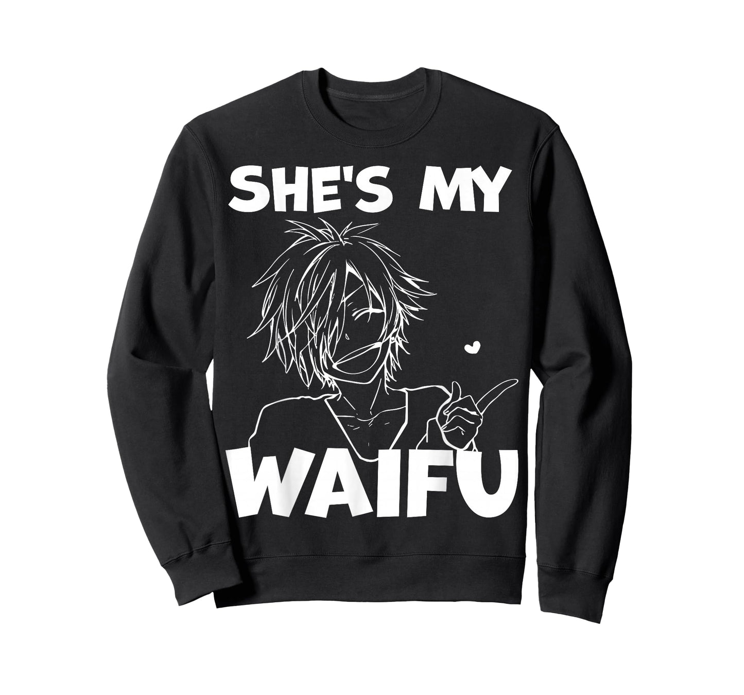 She's My Waifu Funny Anime Matching Couple Boyfriend Gift T-Shirt